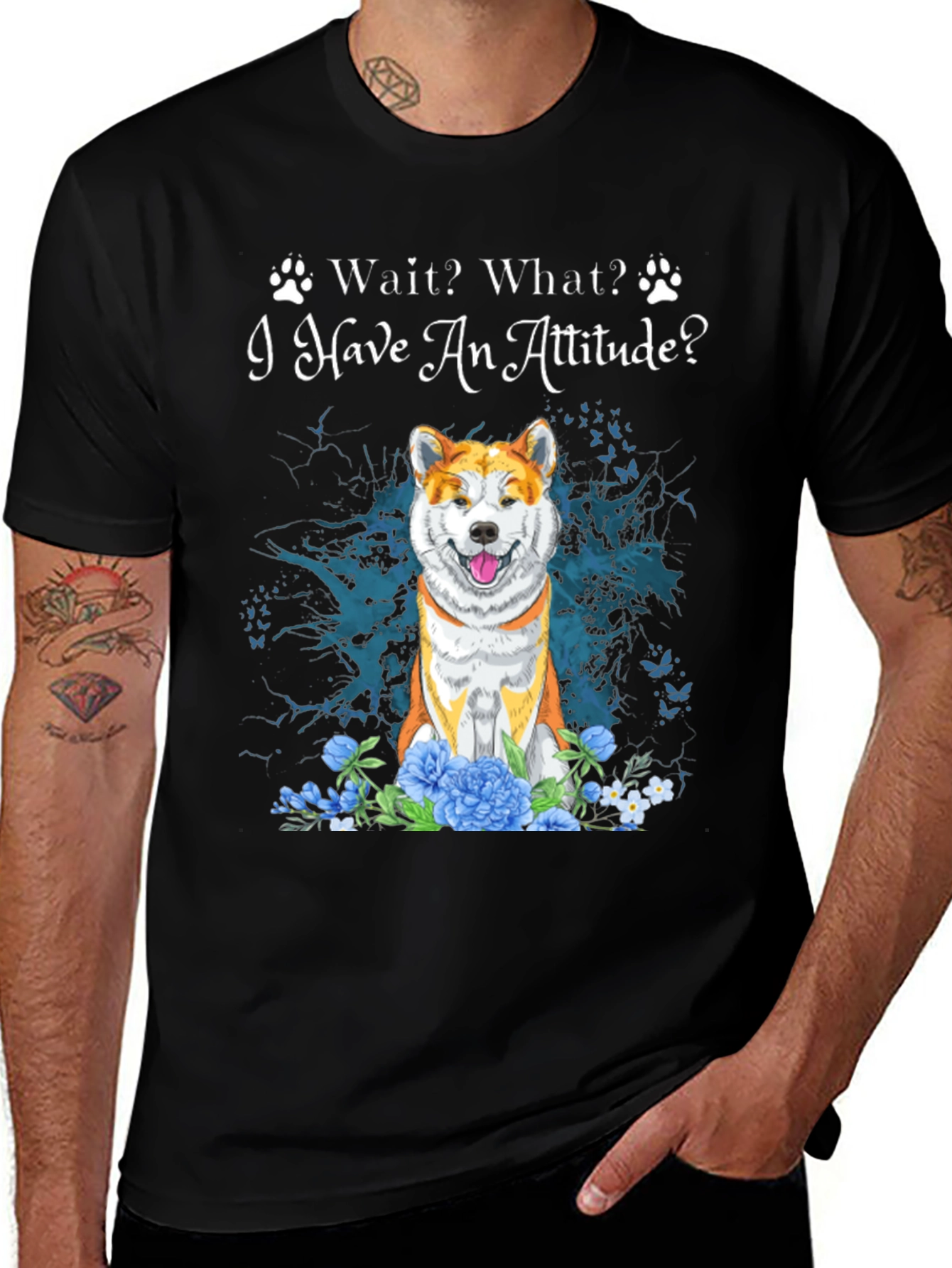 Variant 18 of Dog Attitude T-Shirt - Funny Pet Lover Tee