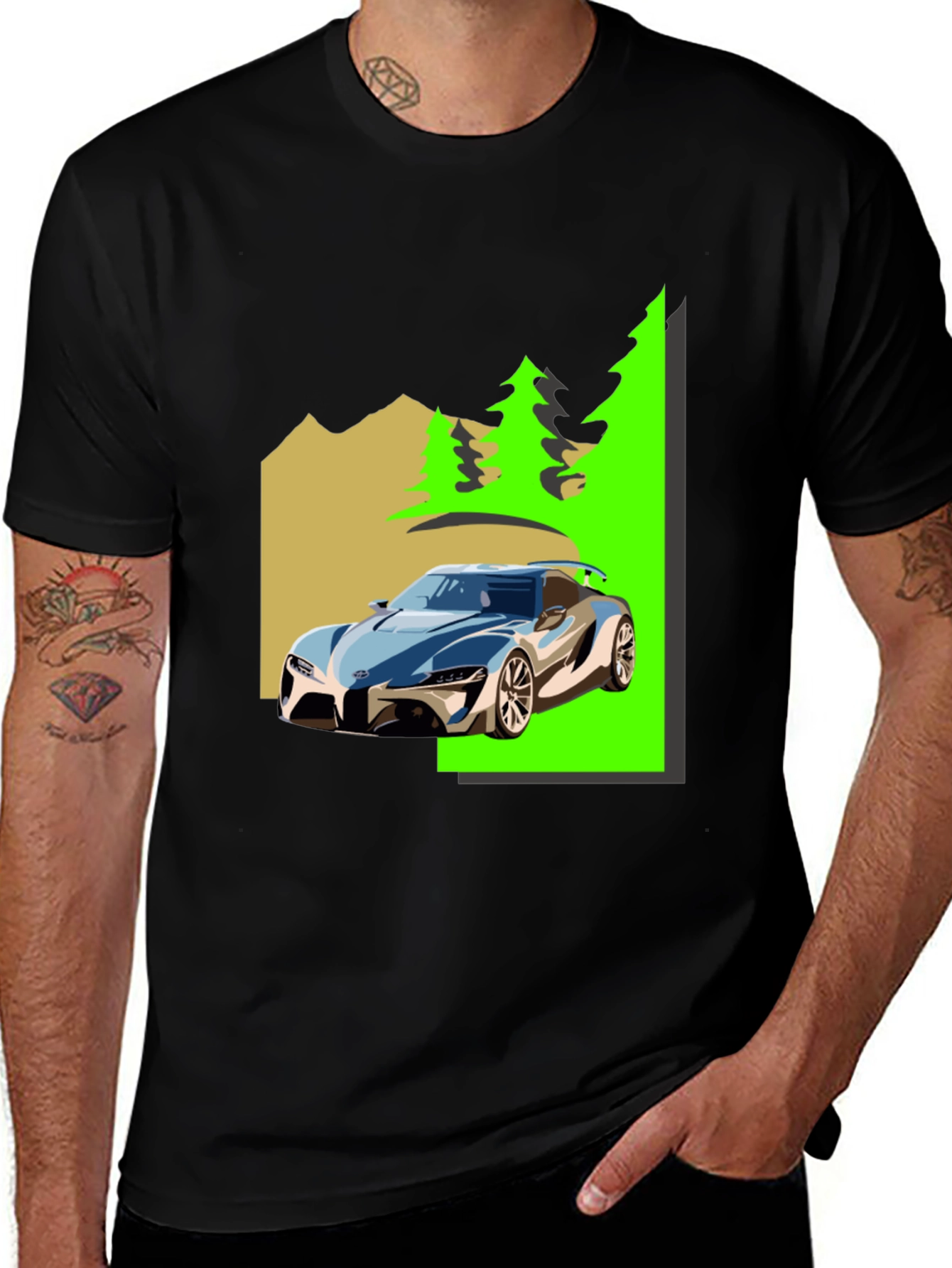 Supra Car Graphic T-Shirt