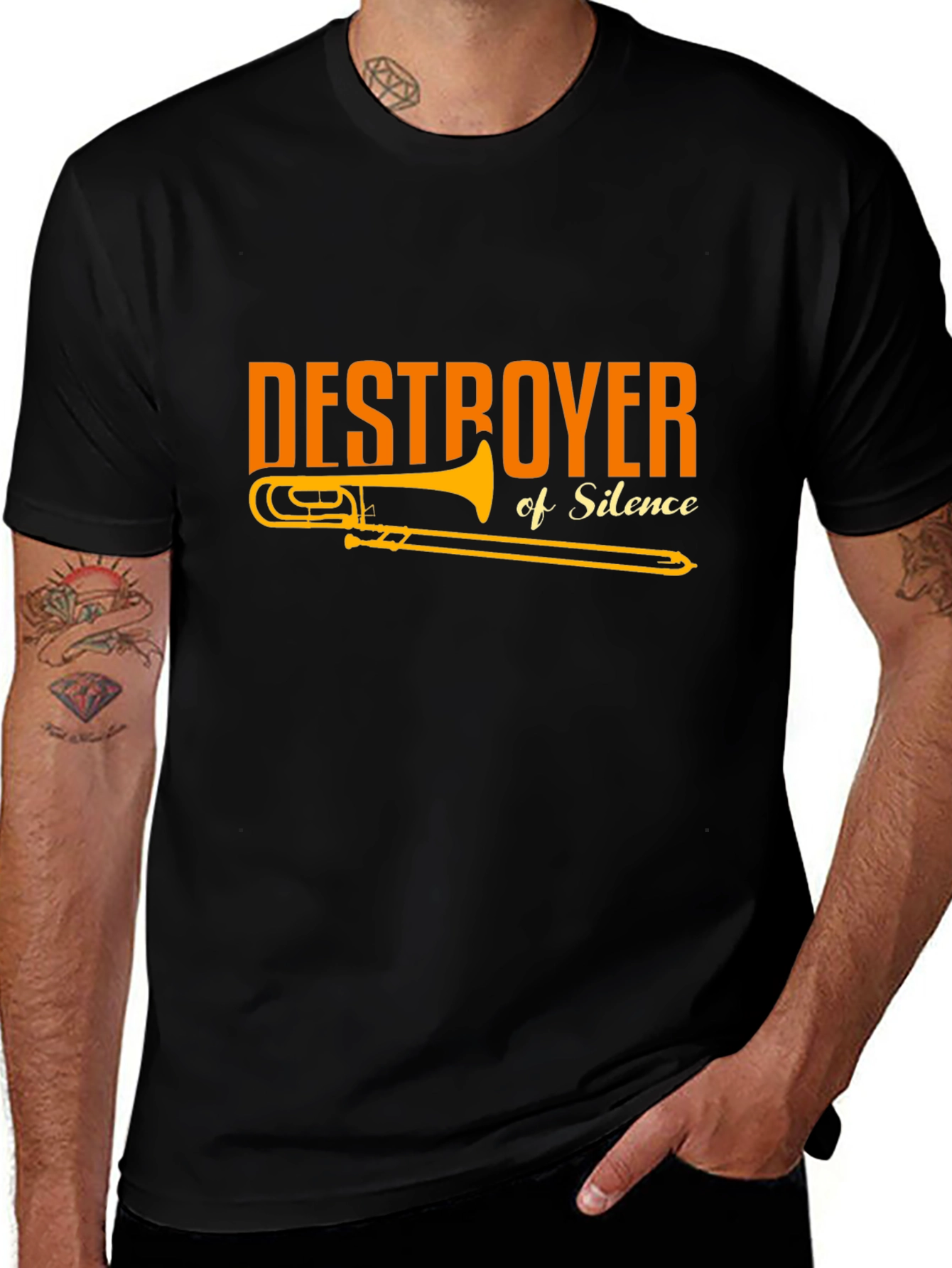 Variant 13 of Destroyer of Silence Trombone T-Shirt