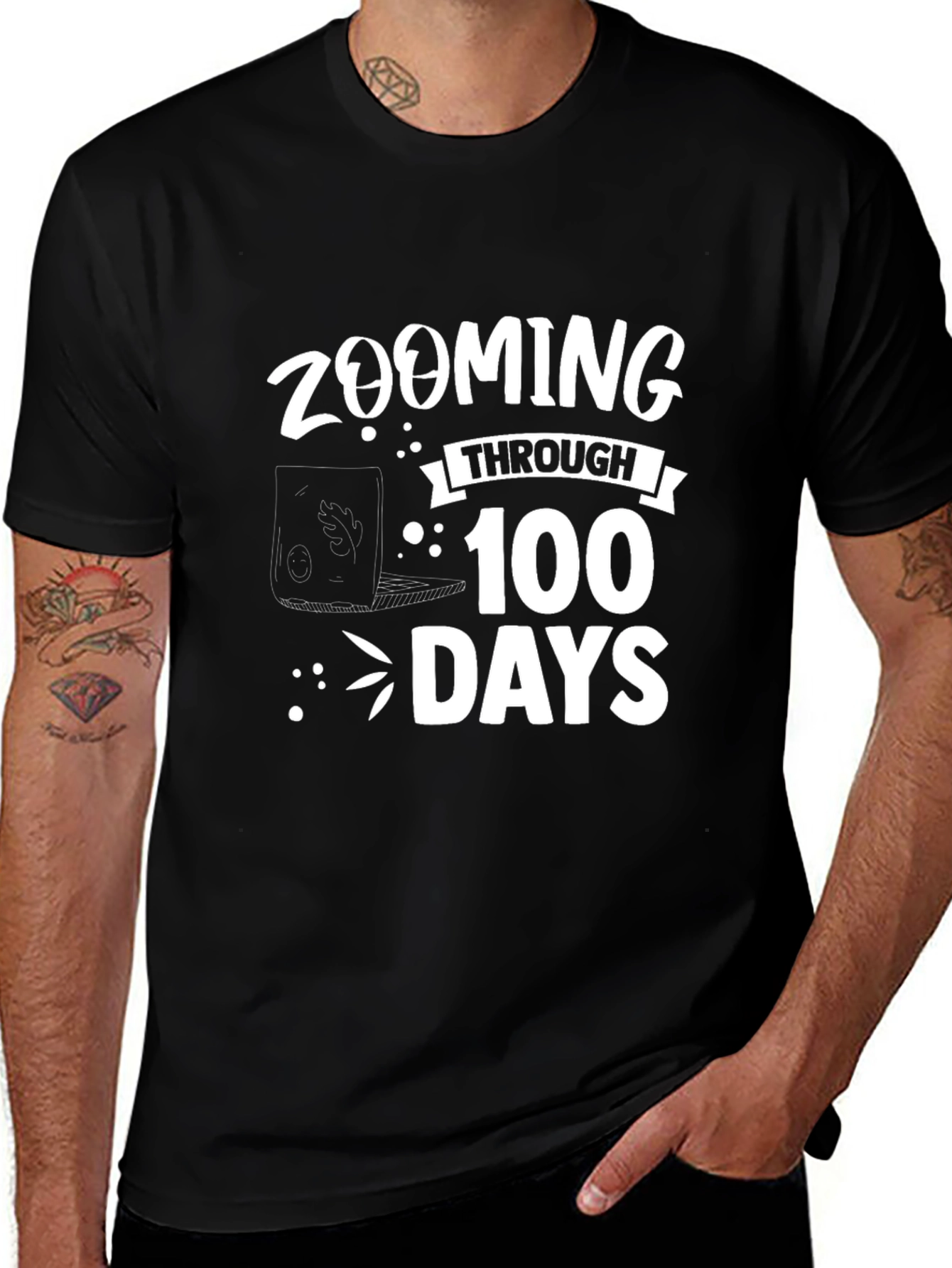 Zooming Through 100 Days T-Shirt