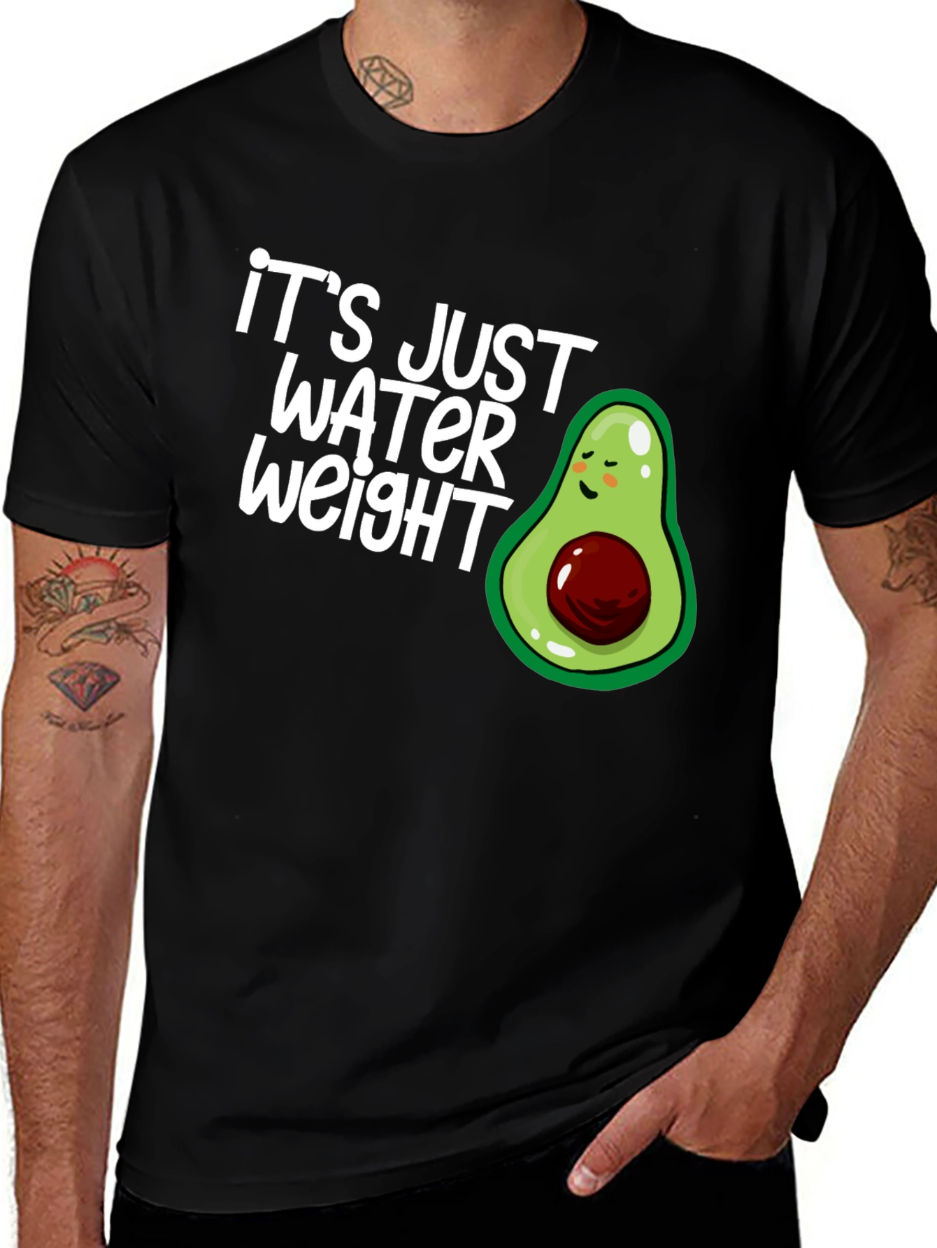 Variant 20 of It's Just Water Weight Avocado T-Shirt