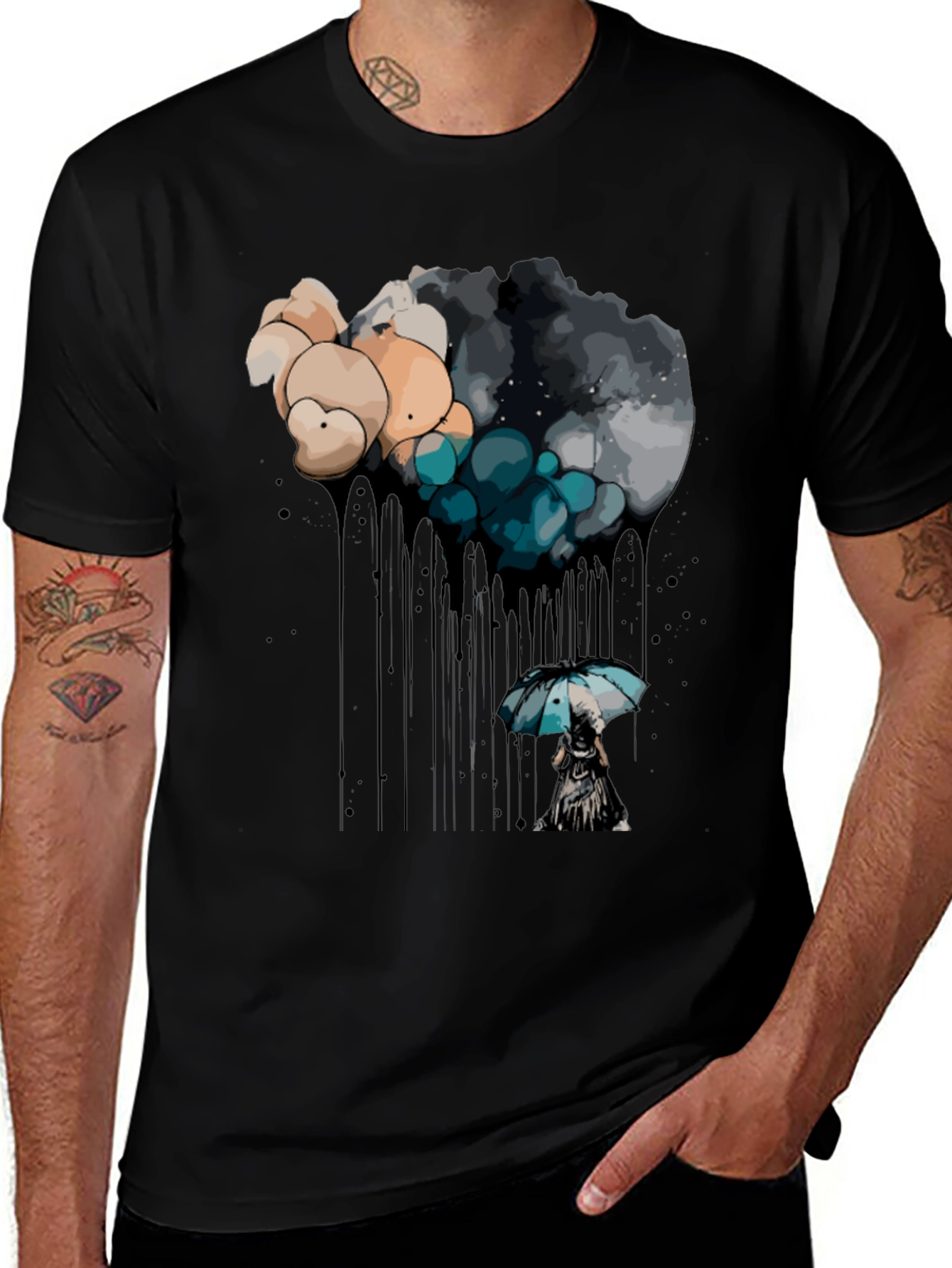 Variant 6 of Rainy Day Dream Black T-Shirt