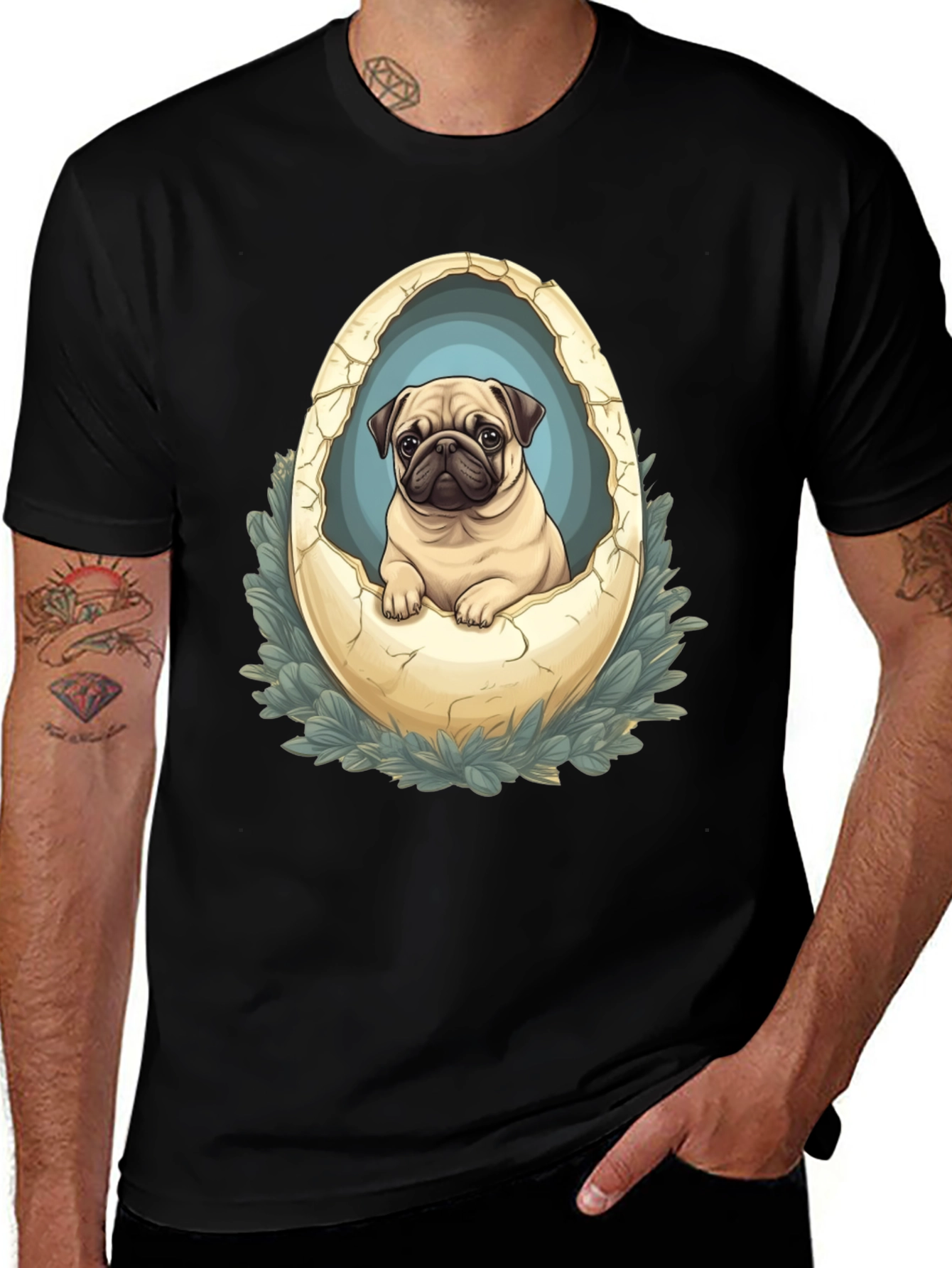 Variant 14 of Pug in Egg T-Shirt