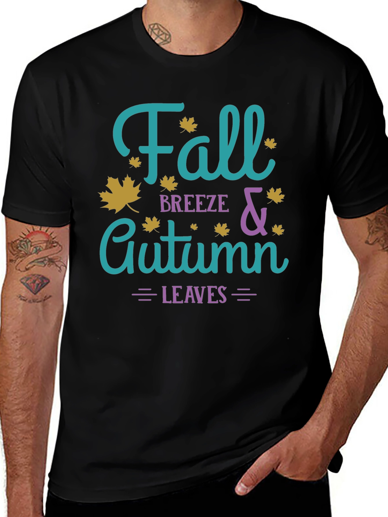 Variant 25 of Fall Breeze & Autumn Leaves Graphic T-Shirt