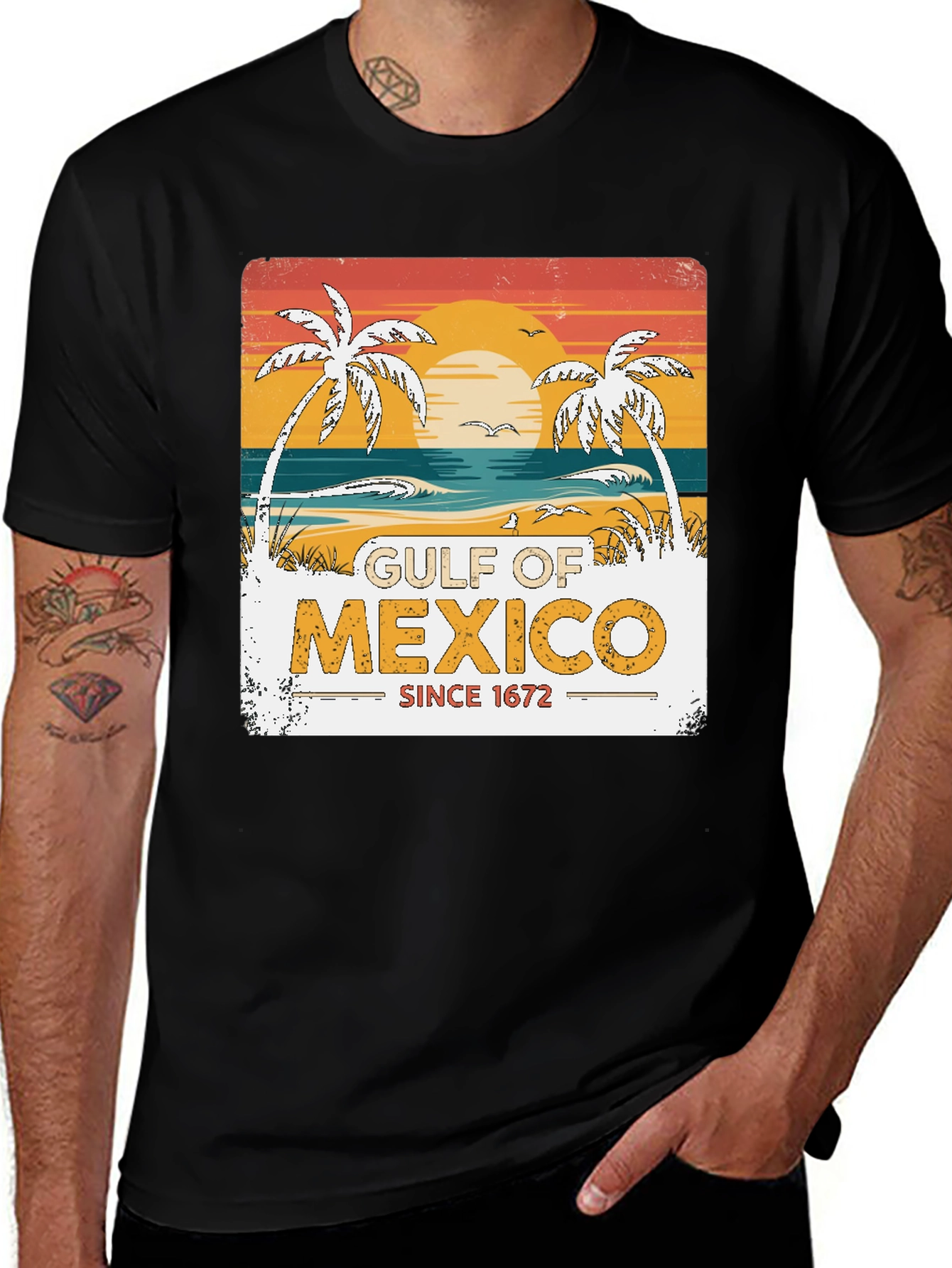 Variant 27 of Gulf of Mexico Retro Beach T-Shirt