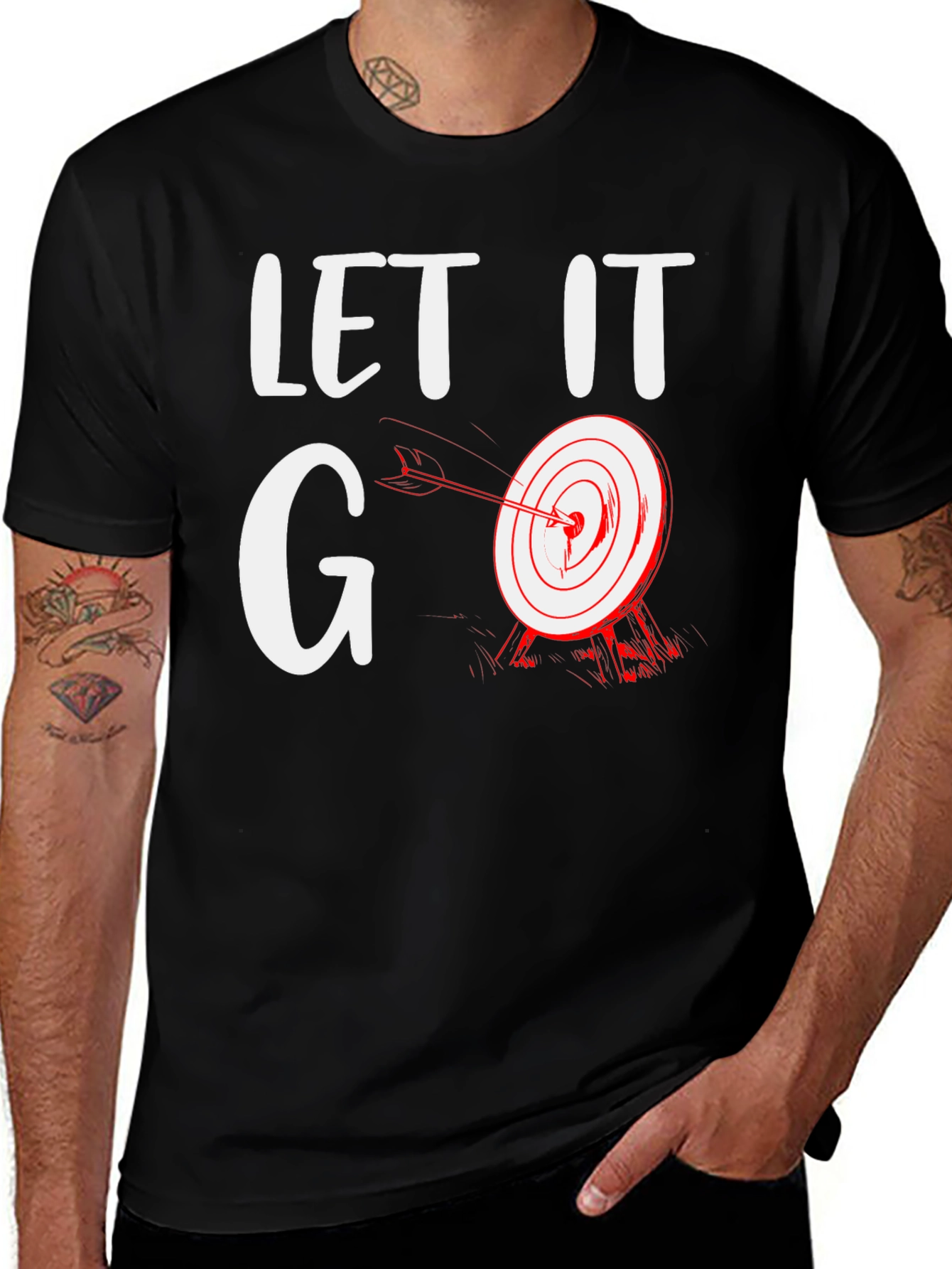 Let it Go Target Graphic T-Shirt