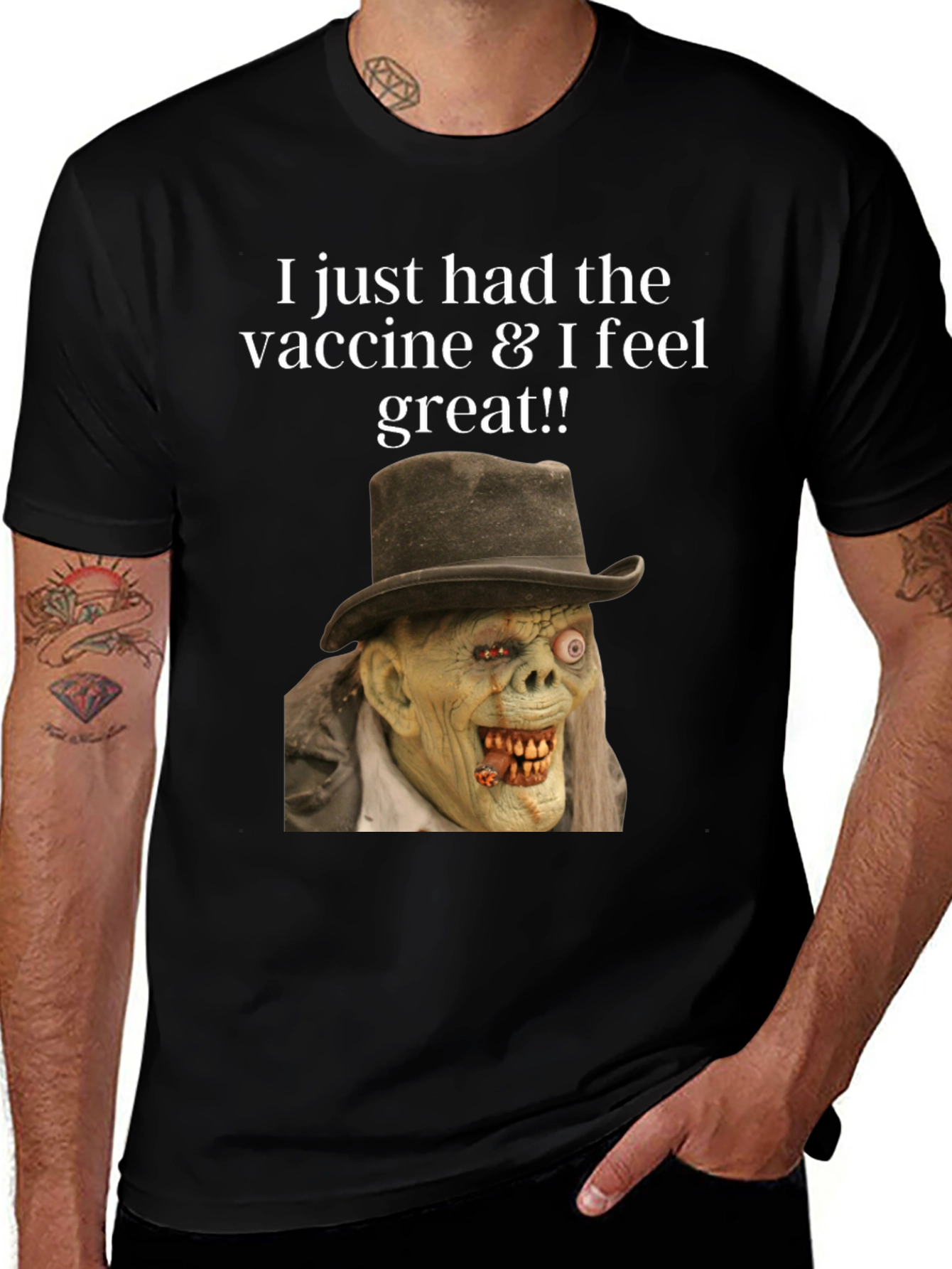 Variant 20 of Vaccine Zombie Humor Graphic Tee