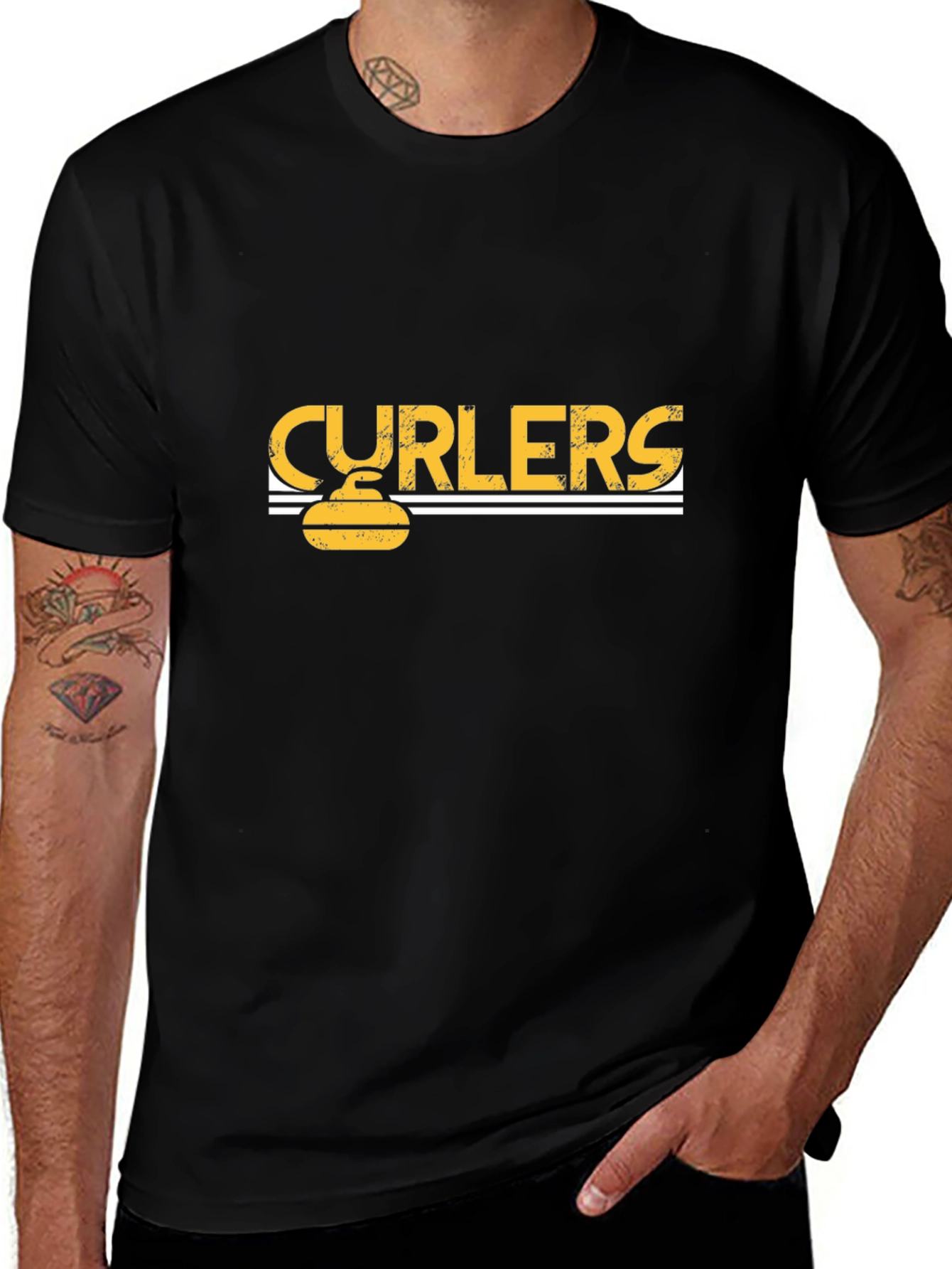 Variant 9 of Curling Stone T-Shirt: Fun Sportswear