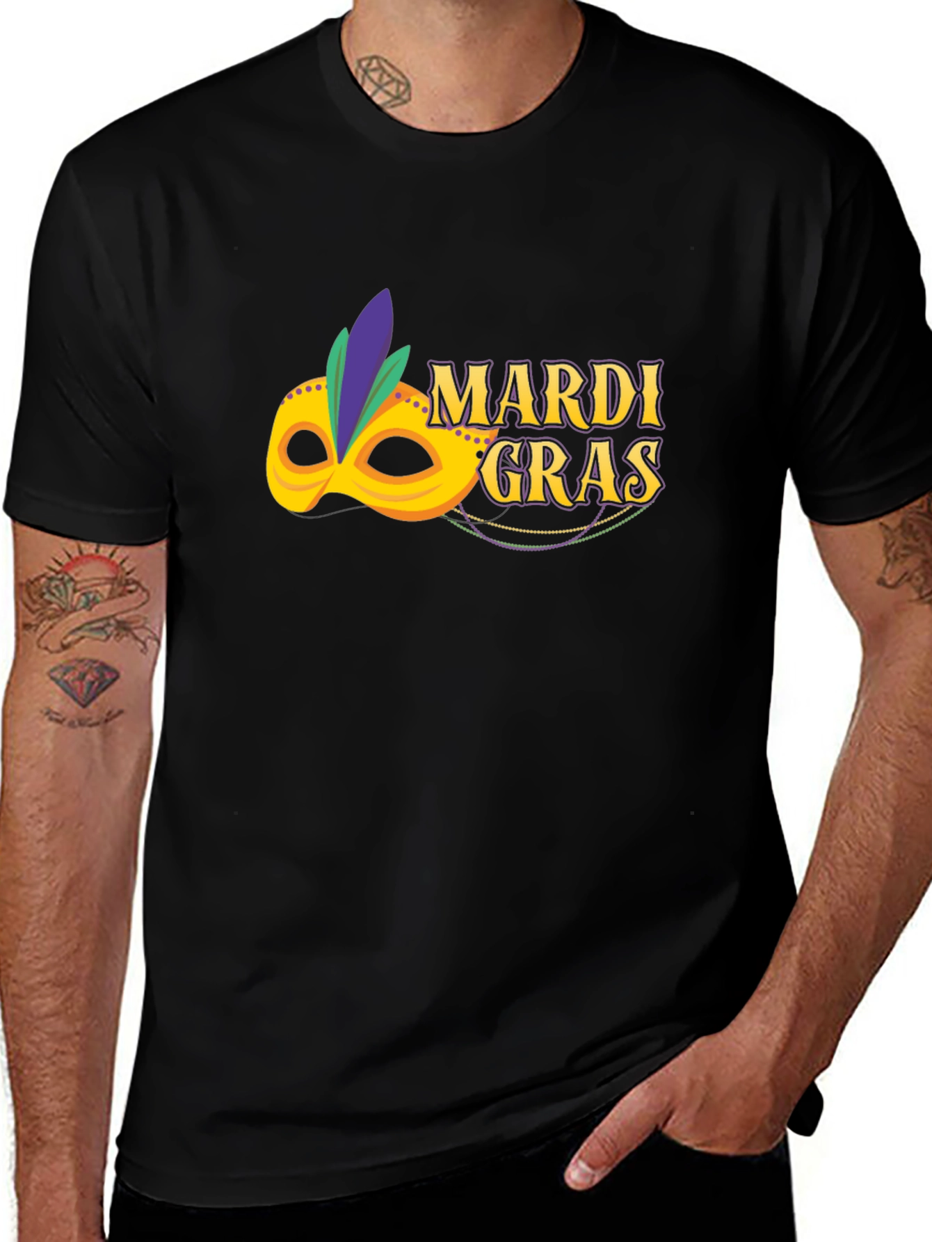 Variant 13 of Mardi Gras Mask T-Shirt
