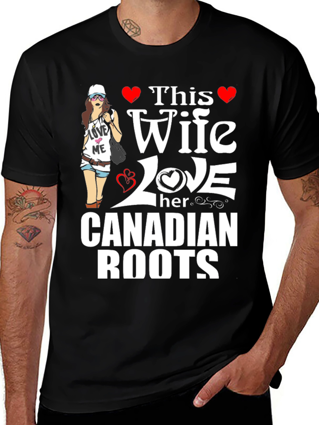 Wife Loves Canadian Roots T-Shirt