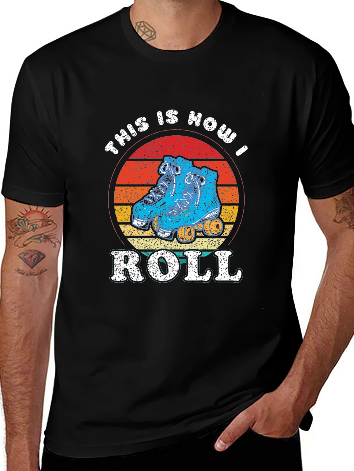 Variant 26 of This Is How I Roll Roller Skate T-Shirt Retro Style