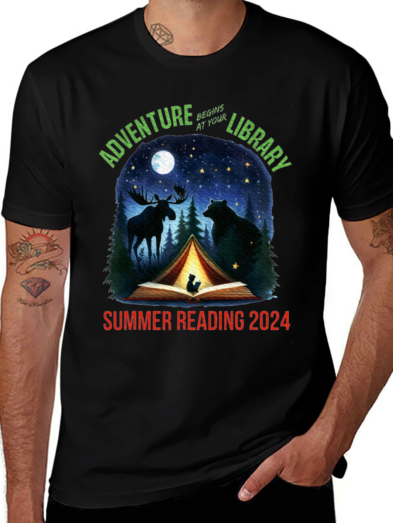Variant 29 of Adventure Begins At Your Library 2024 T-Shirt