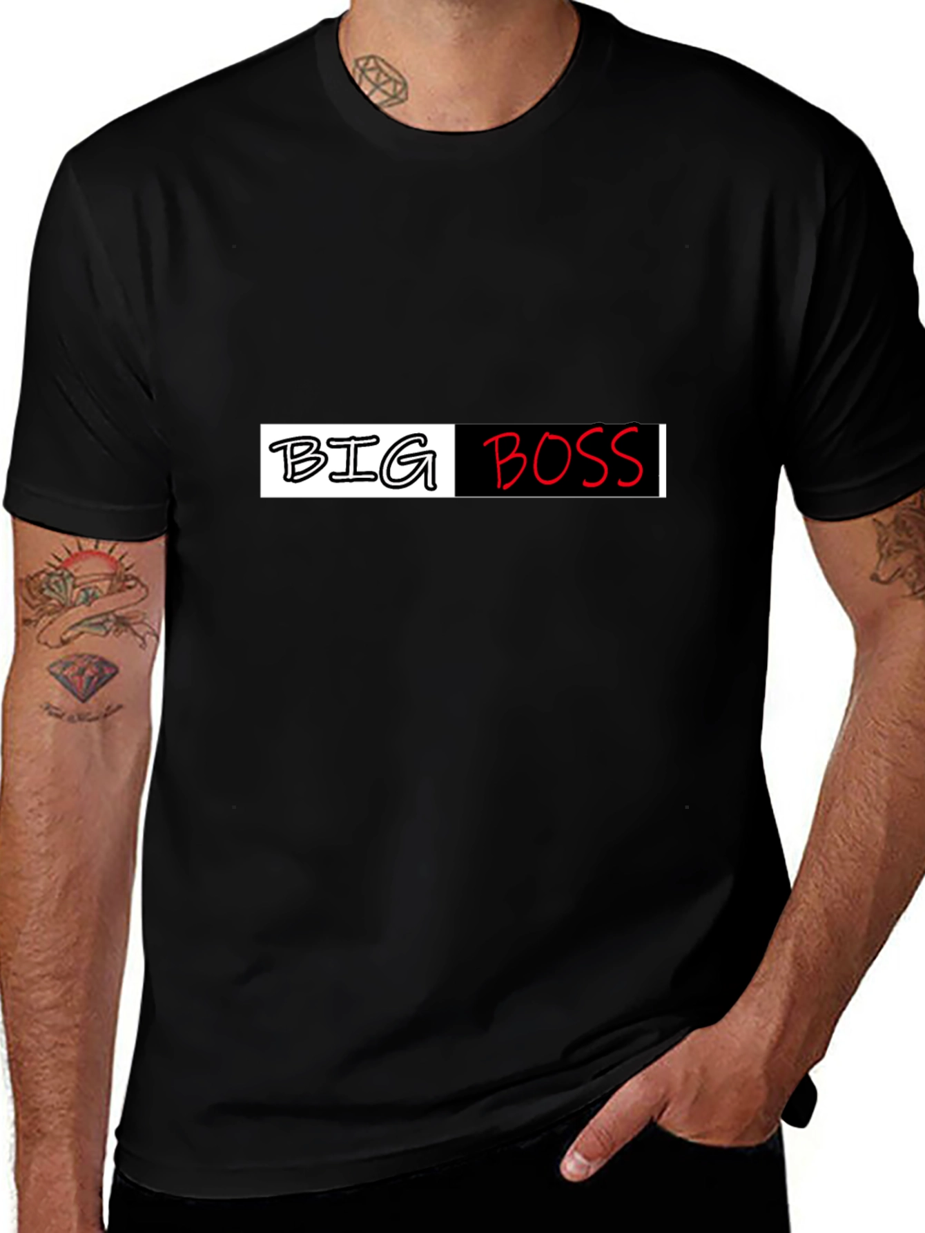 Variant 3 of Big Boss Graphic Tee - Stylish Menswear