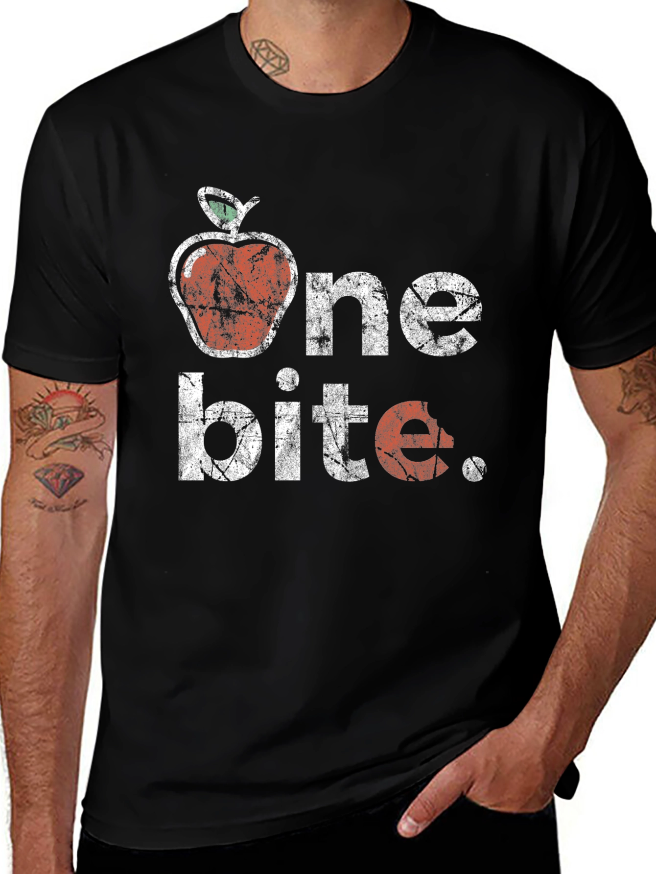 Variant 4 of One Bite Apple Graphic T-Shirt - Unisex