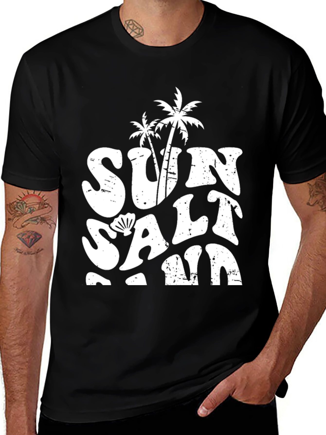 Sun Salt Sand Graphic Tee - Summer Vibes