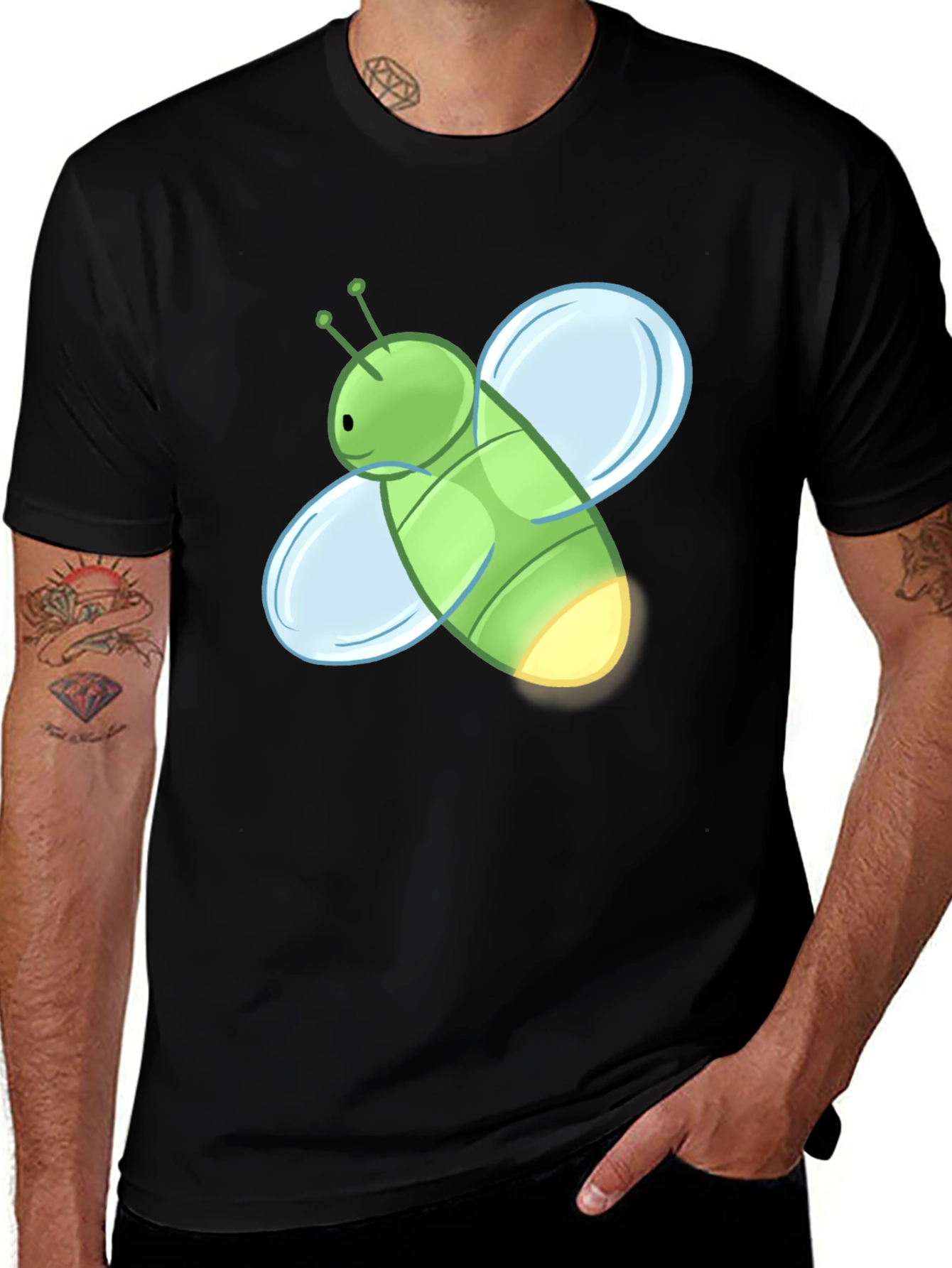 Firefly Graphic T-Shirt - Glow in the Dark Bug Tee