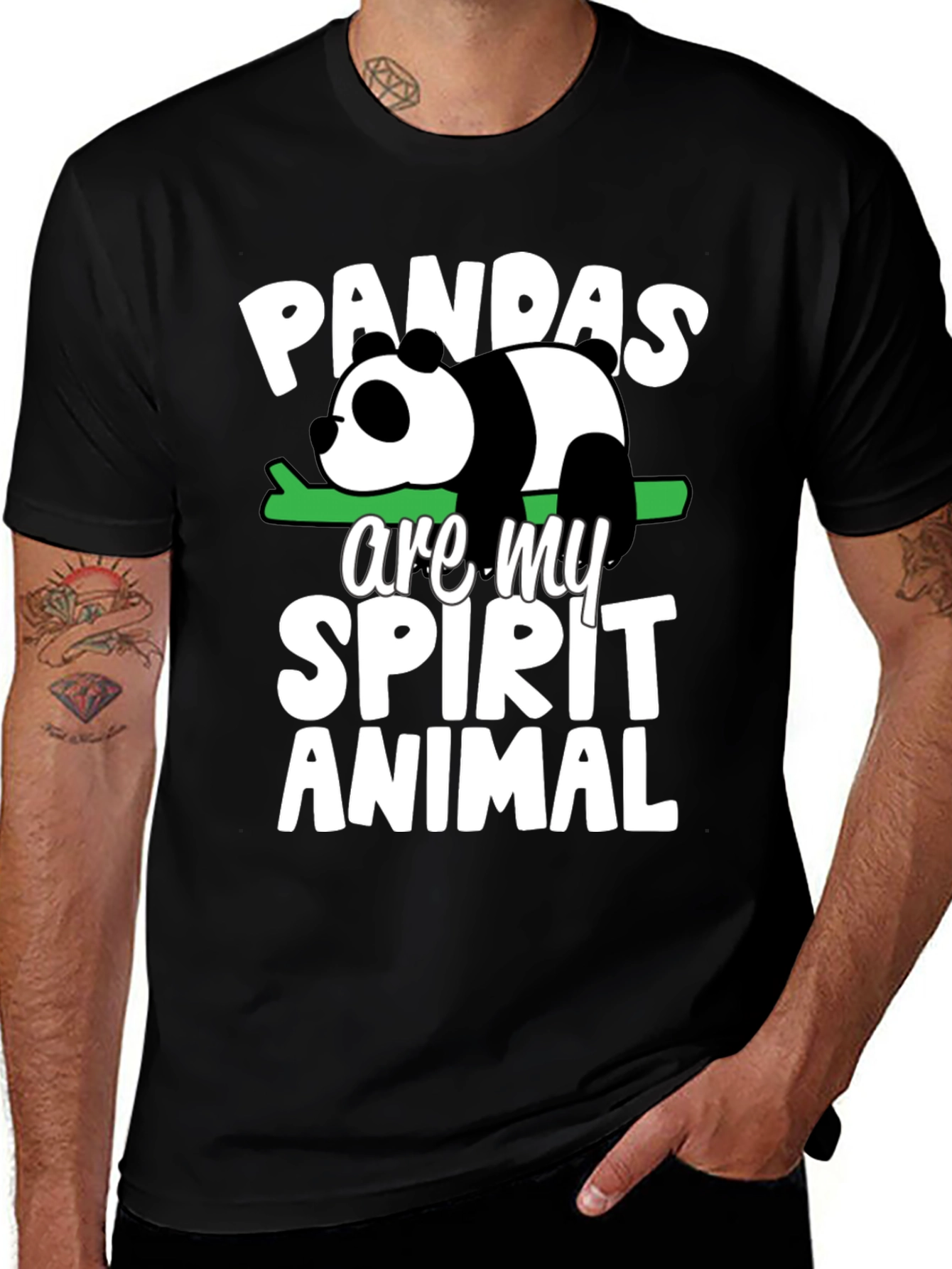 Variant 13 of Panda Spirit Animal Graphic Tee