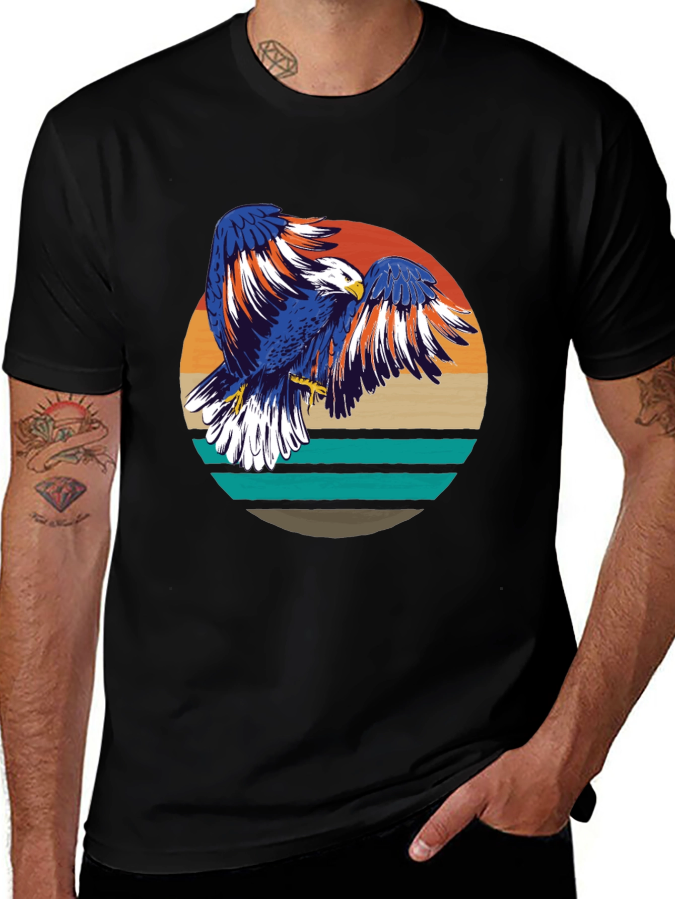 Variant 12 of Retro Eagle Graphic T-Shirt