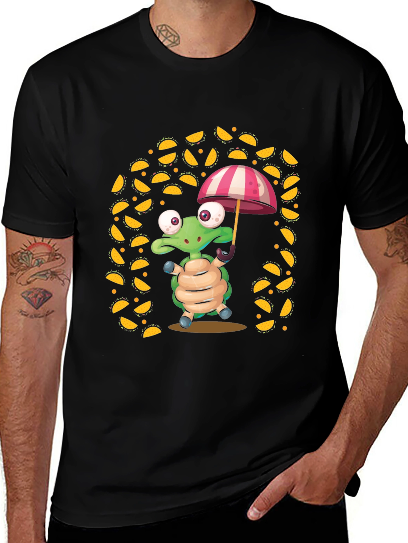 Variant 27 of Turtle with Umbrella T-Shirt