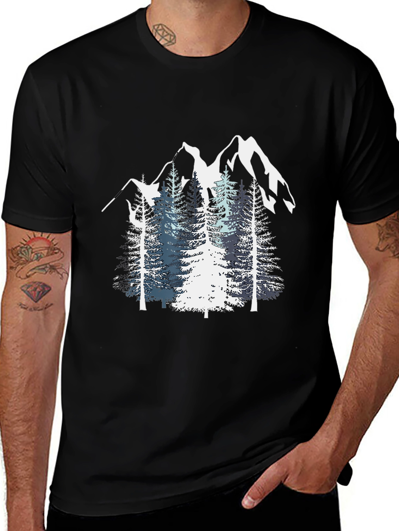 Variant 8 of Mountain Pine Graphic Tee - Adventure Awaits