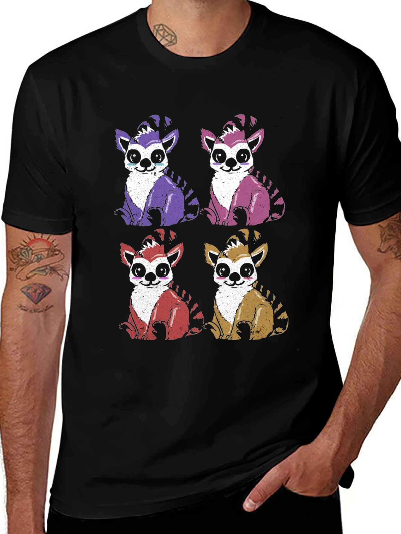 Variant 22 of Lemur Quartet T-Shirt - Fun & Unique Design
