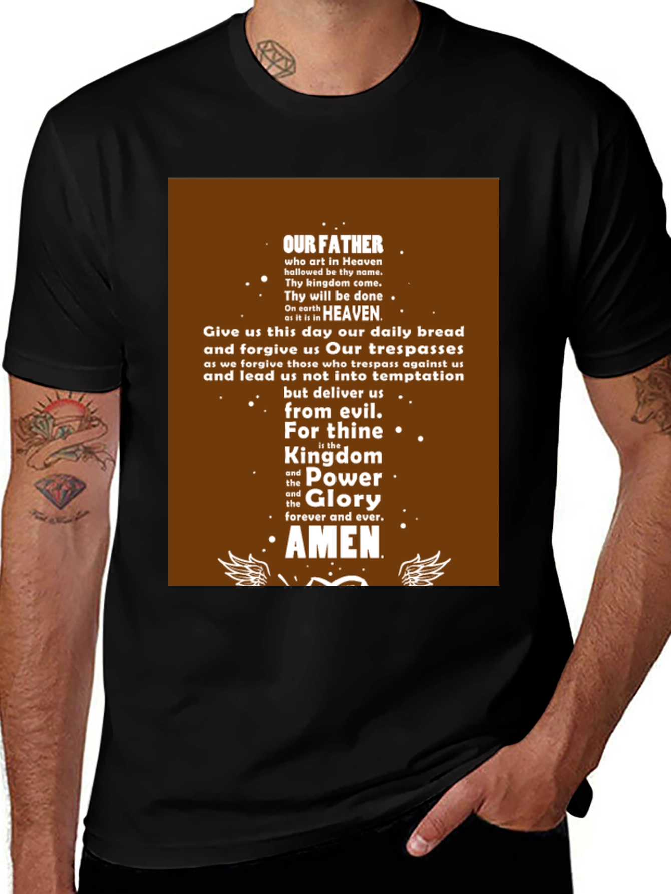 Our Father Prayer T-Shirt - Religious Christian Apparel
