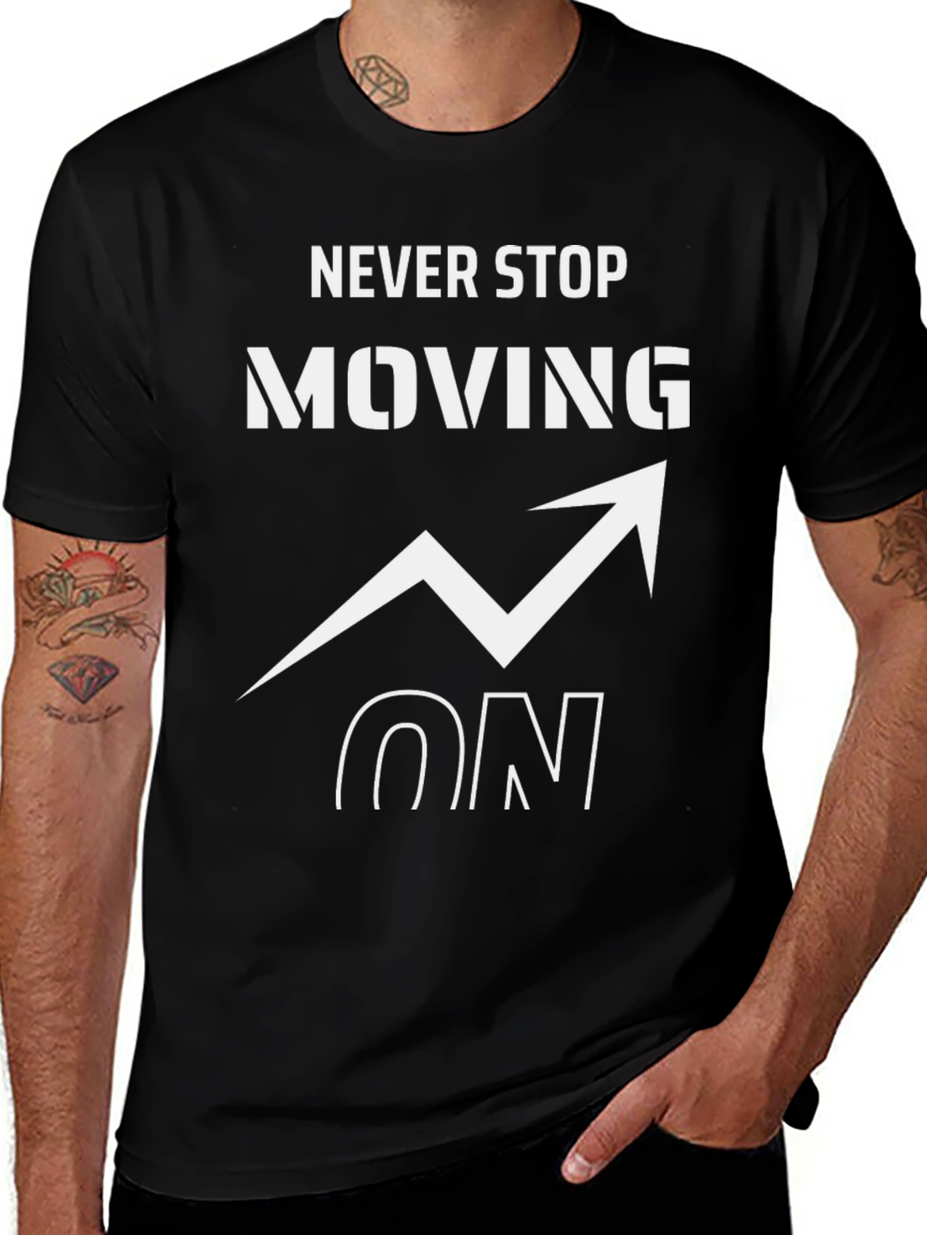 Variant 13 of Never Stop Moving On Graphic T-Shirt