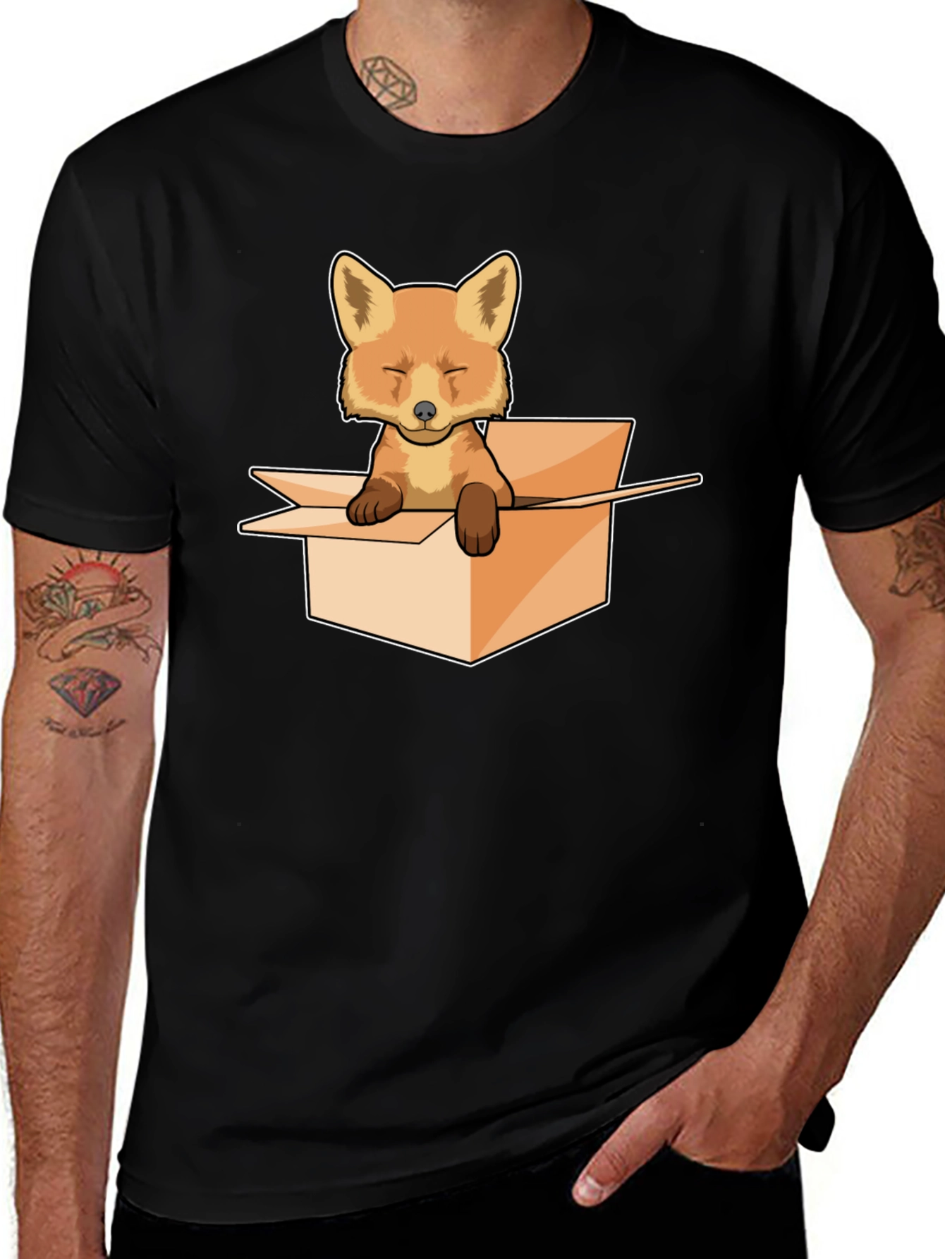 Variant 21 of Fox in a Box Graphic Tee