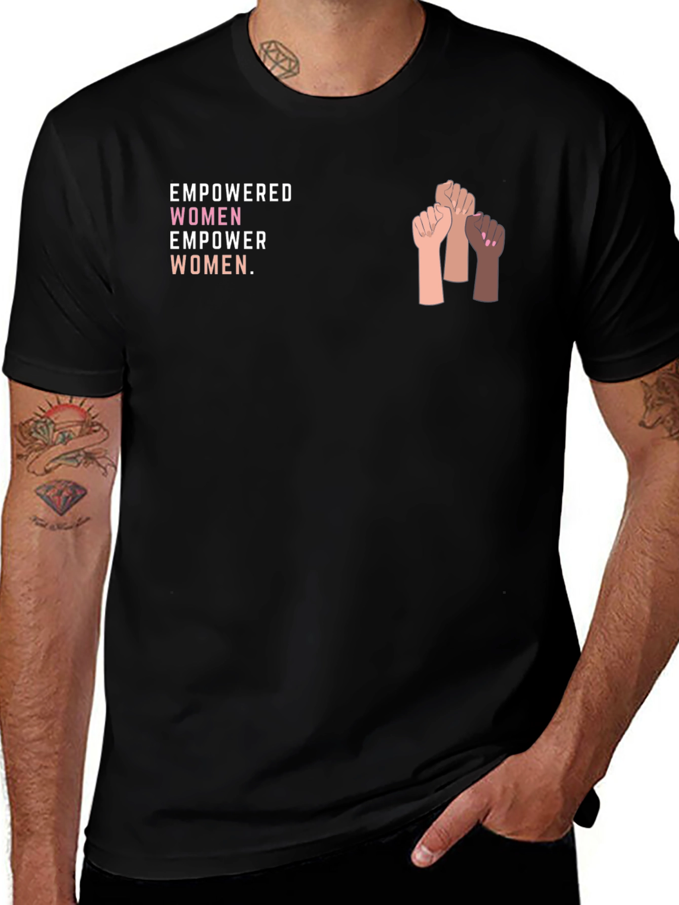 Variant 6 of Empowered Women T-Shirt - Raise Your Voice