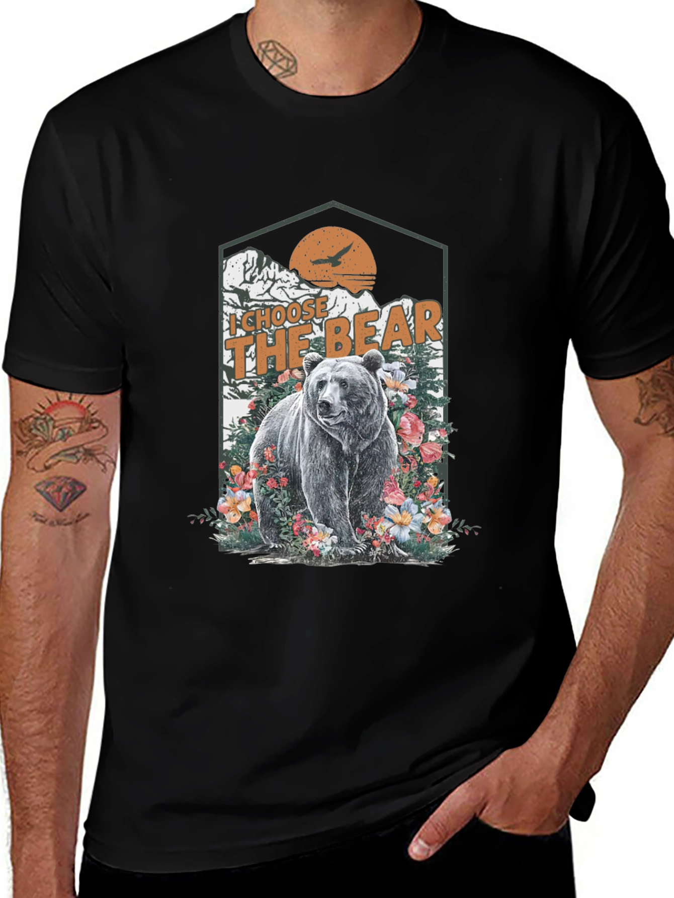 Variant 14 of I Choose The Bear Graphic Tee