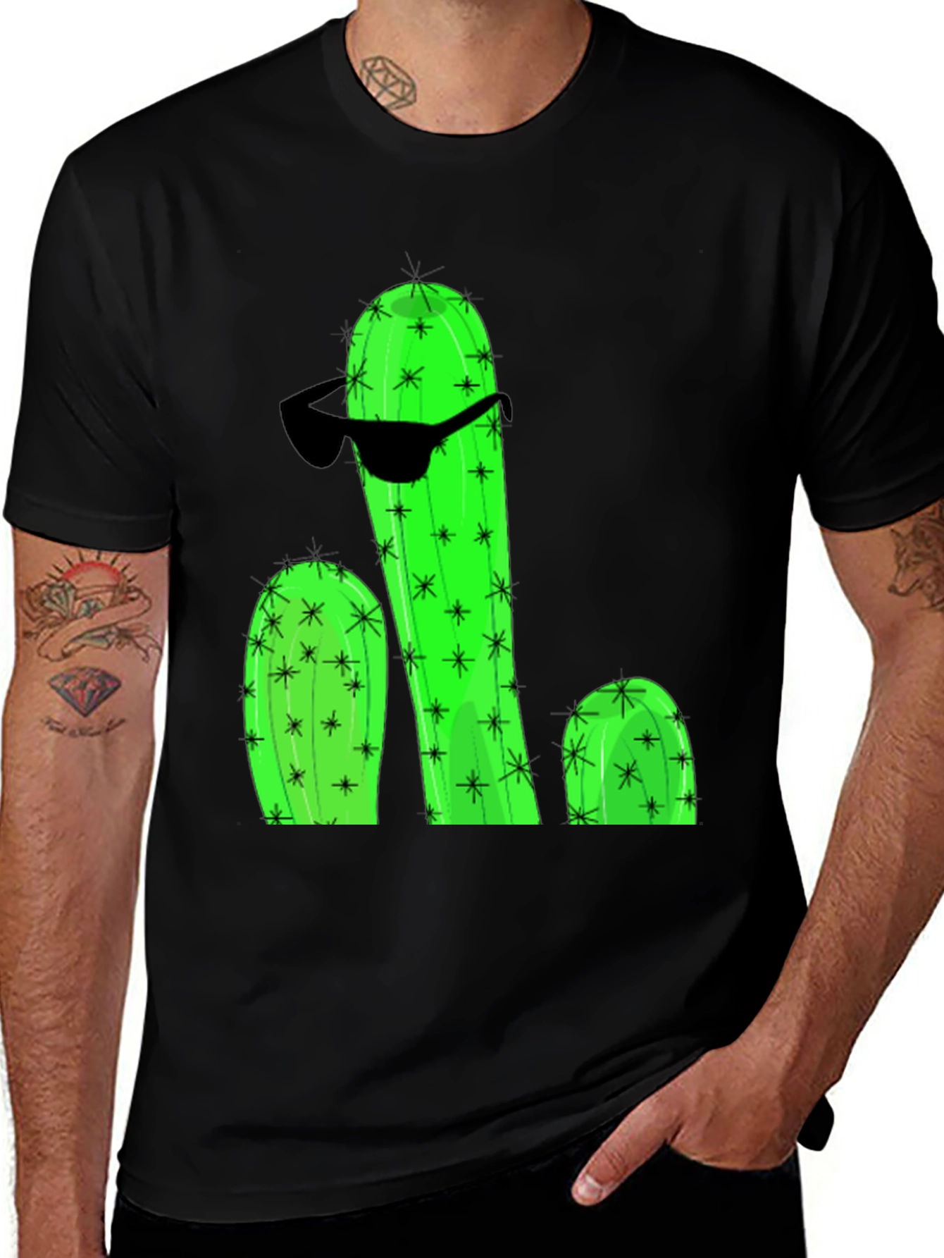 Variant 25 of Cool Cactus Graphic T-Shirt