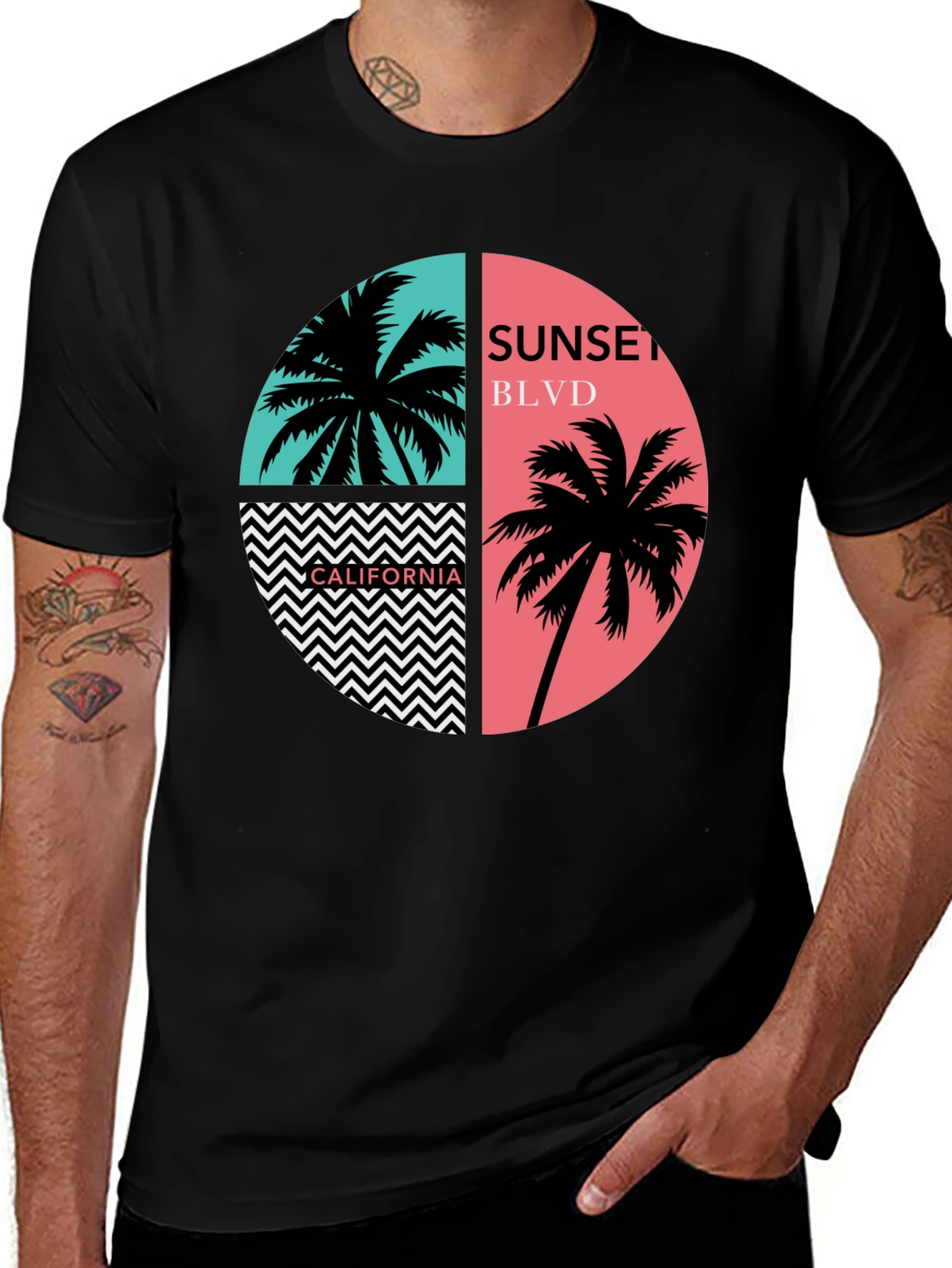Variant 24 of Sunset Blvd California Graphic Tee