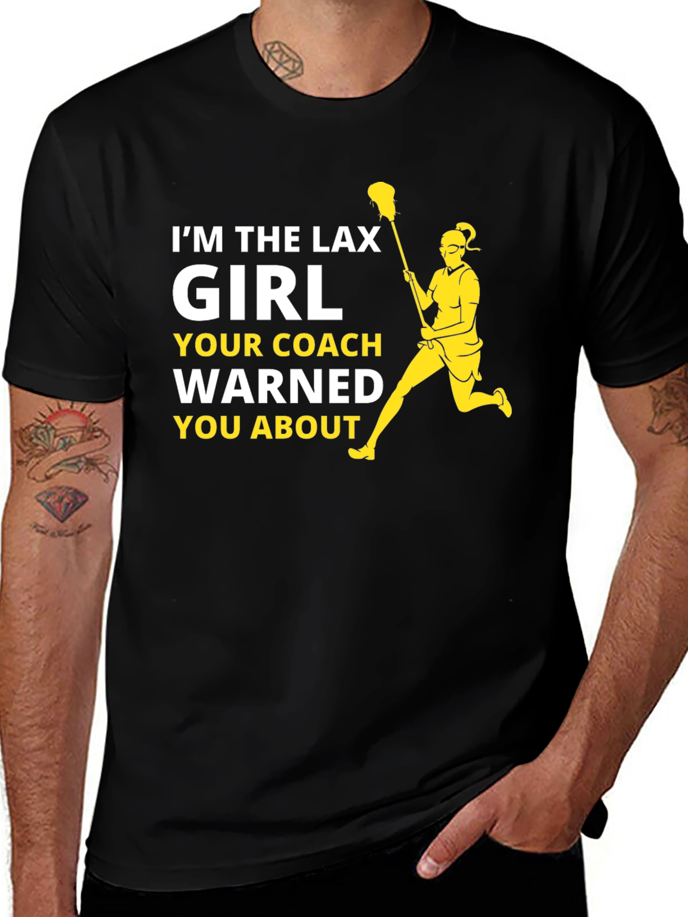 Variant 2 of I'm the Lax Girl T-Shirt - Lacrosse Player Tee