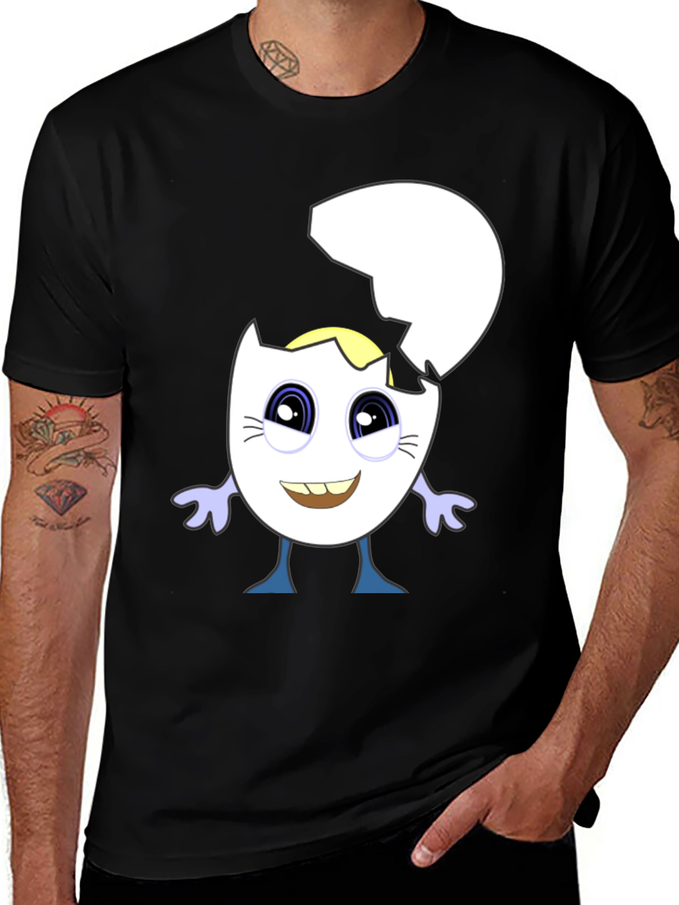 Variant 30 of Cracked Egg Character Graphic Tee