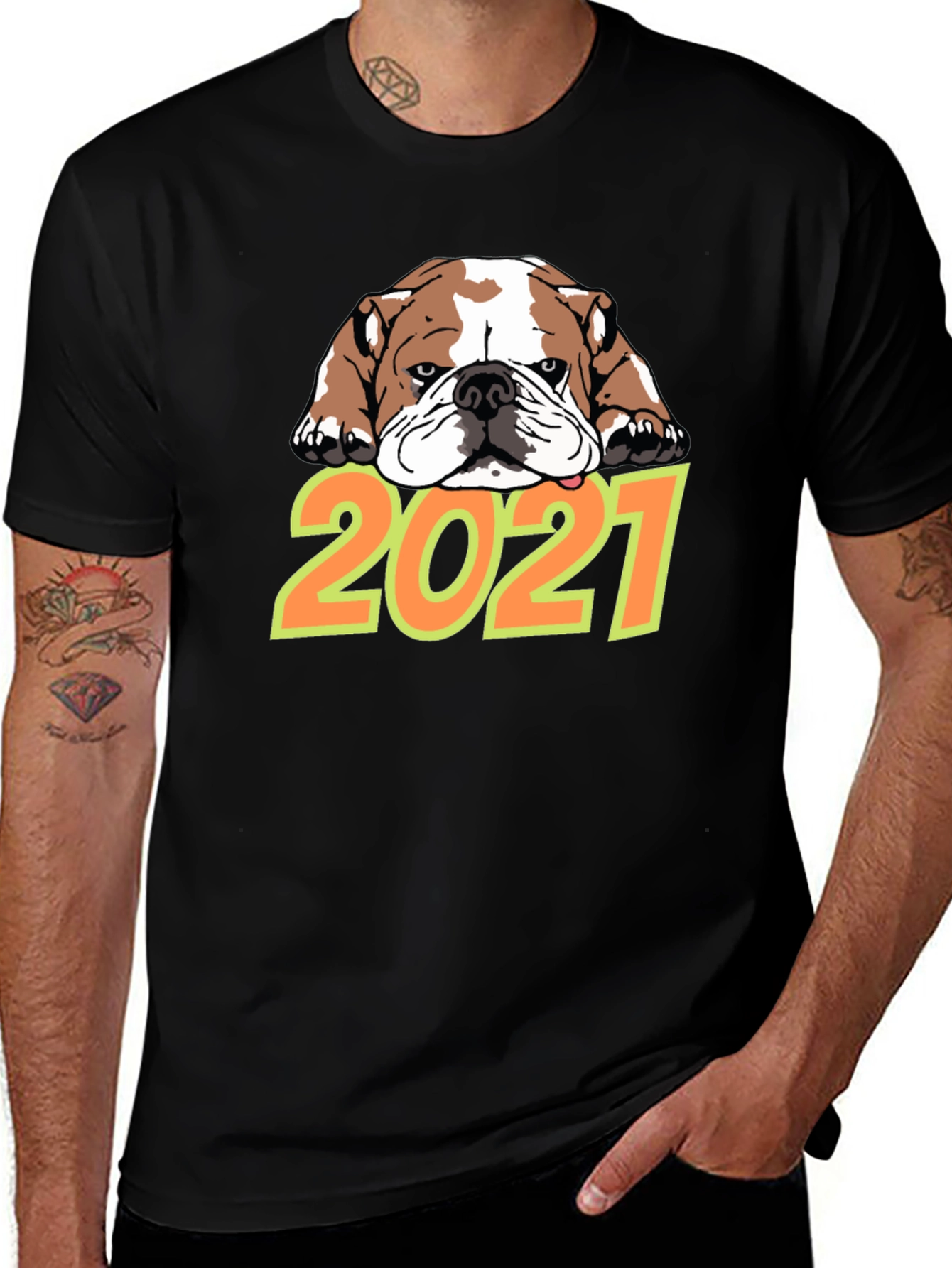 Variant 9 of Bulldog 2021 Graphic T-Shirt
