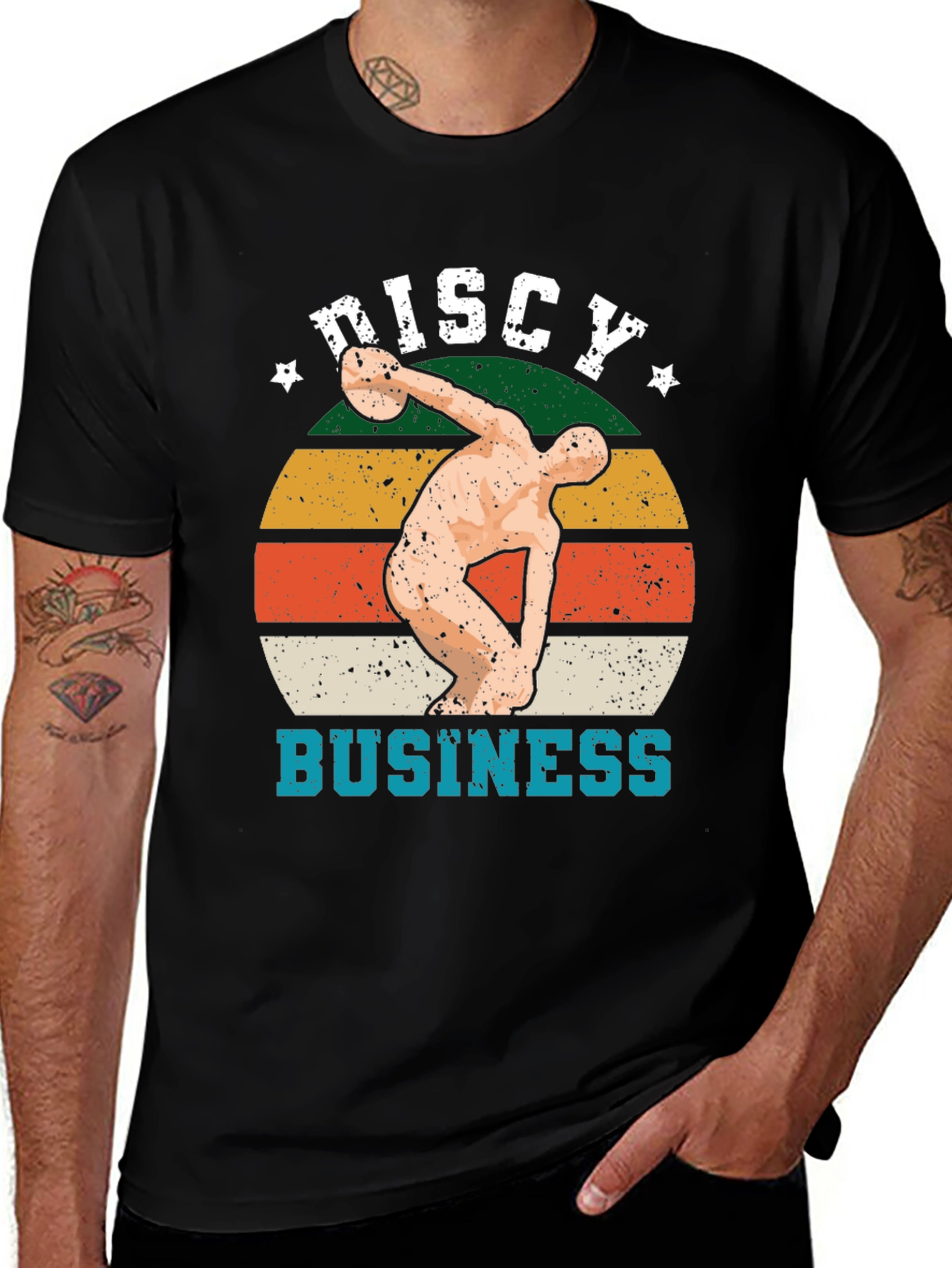Variant 27 of Discy Business Retro Style T-Shirt