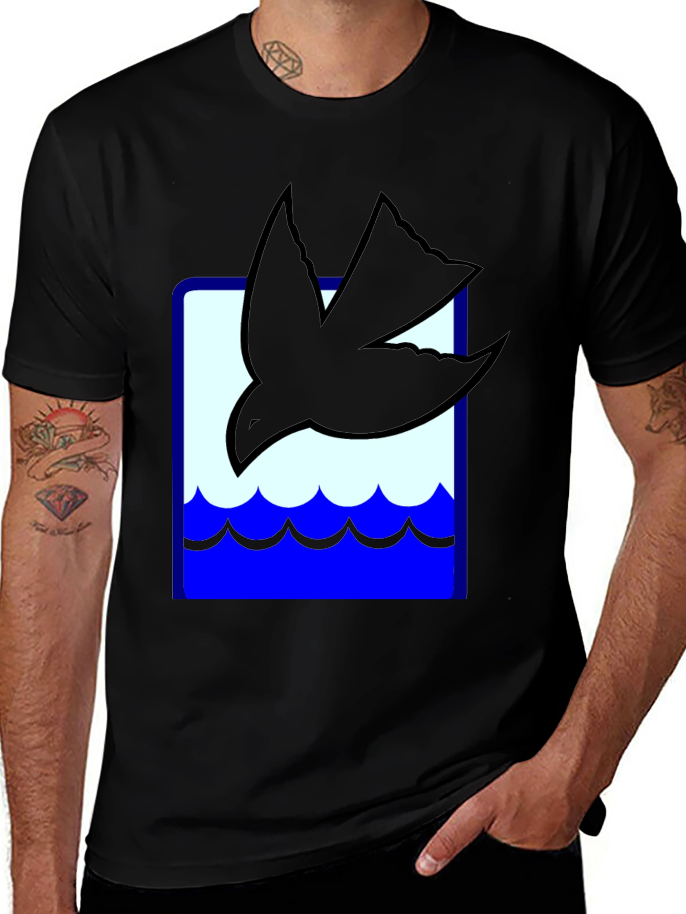 Variant 24 of Dove & Waves Graphic T-Shirt