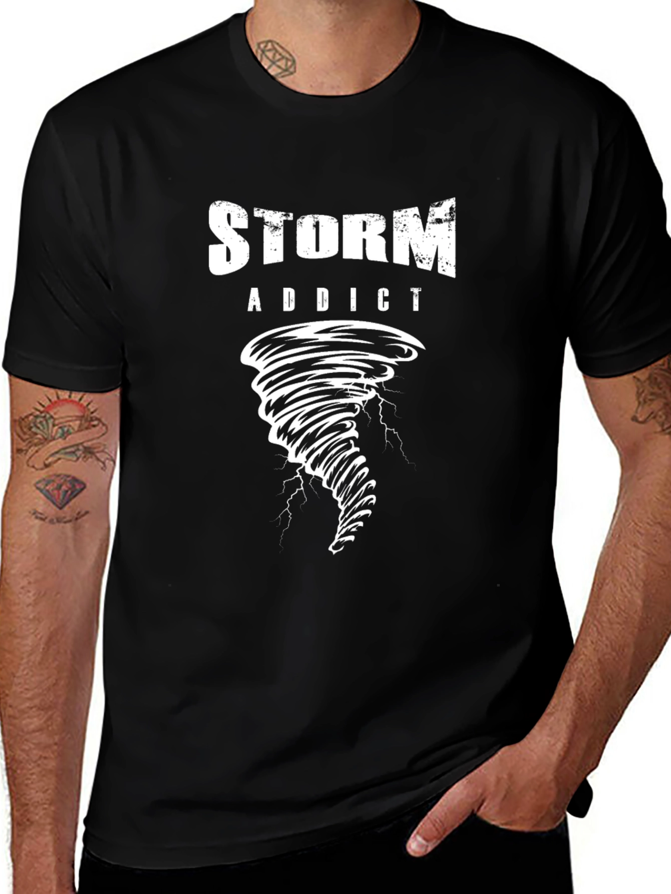 Storm Addict Tornado Graphic T-Shirt
