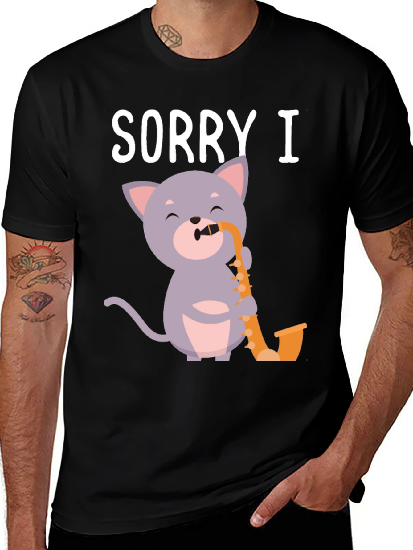 Variant 14 of Sorry I Play Sax T-Shirt