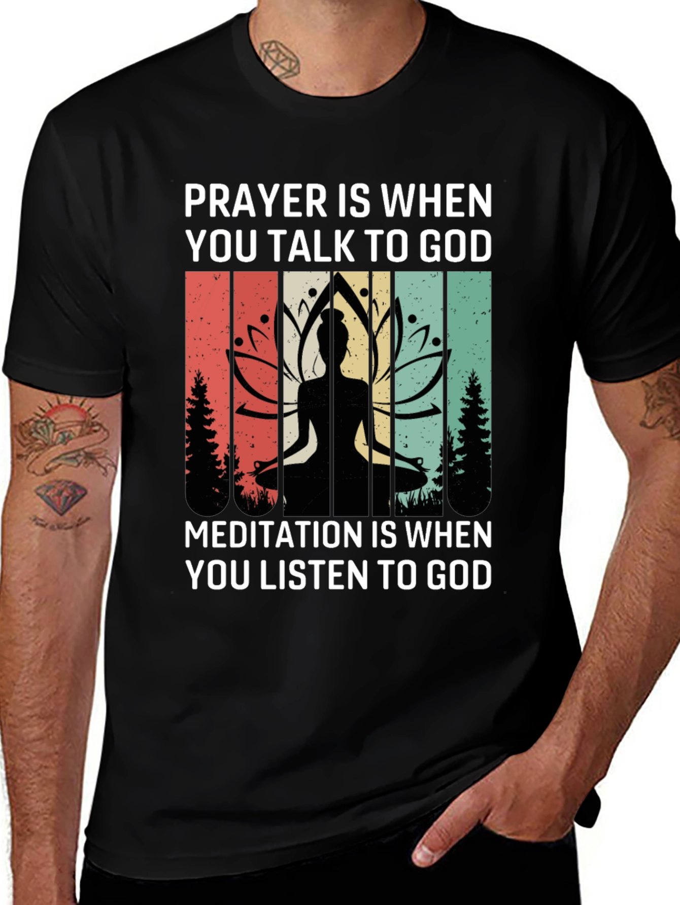 Variant 24 of Prayer and Meditation Graphic T-Shirt