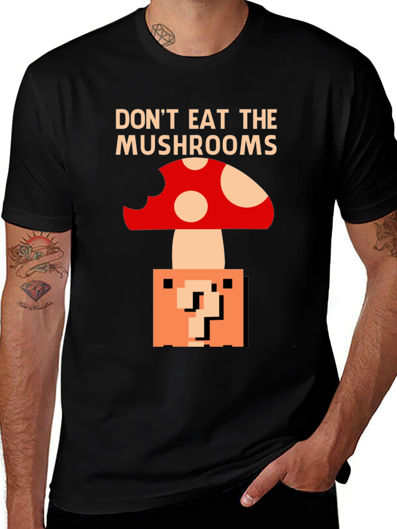 Variant 24 of Don't Eat the Mushrooms Graphic Tee