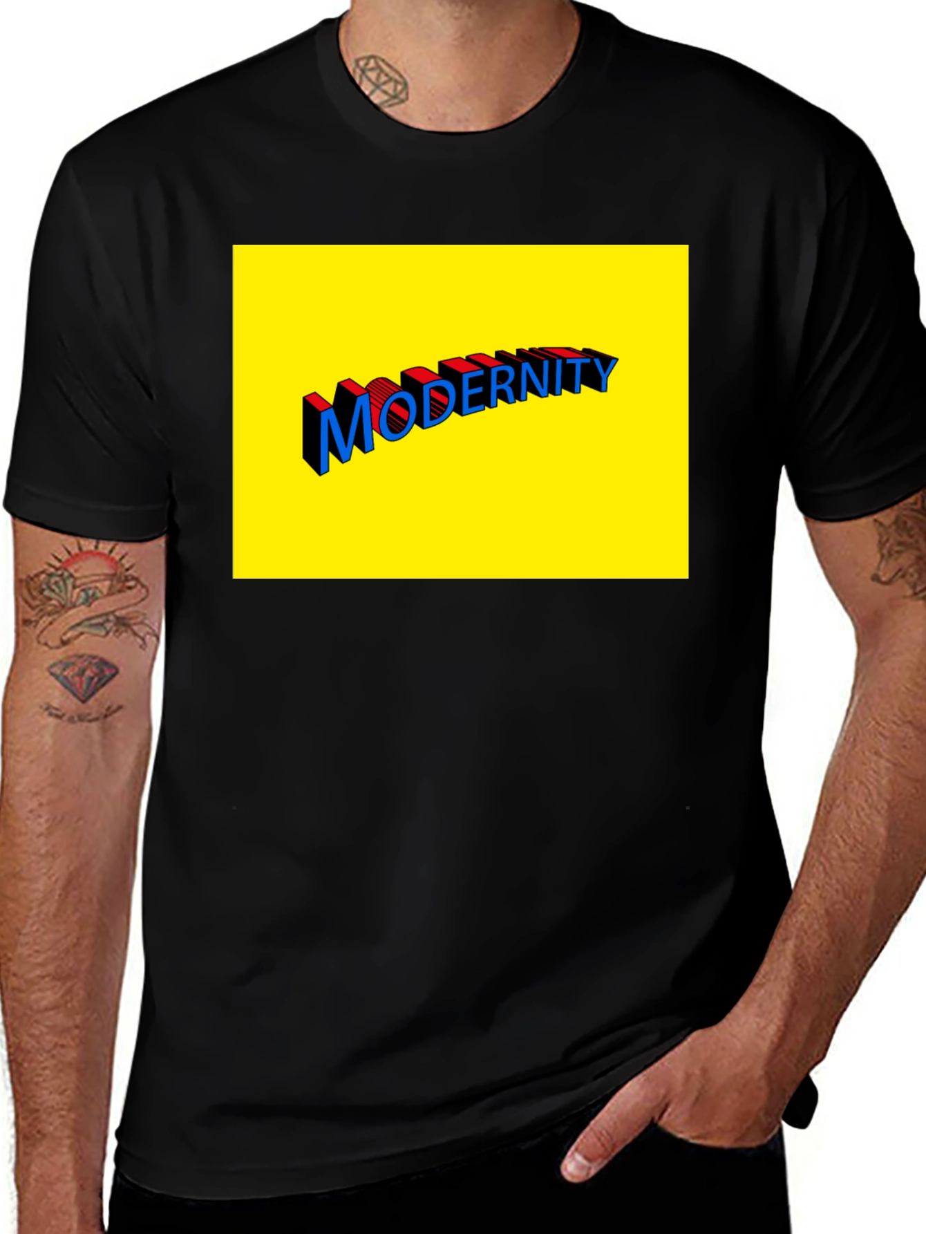 Modernity Graphic Tee - Black Unisex T-Shirt