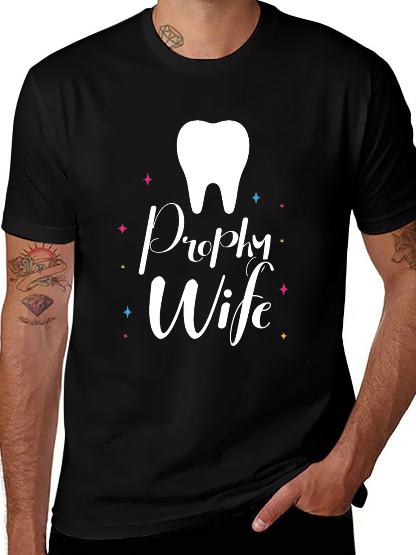 Prophy Wife T-Shirt - Dental Hygienist Spouse Tee