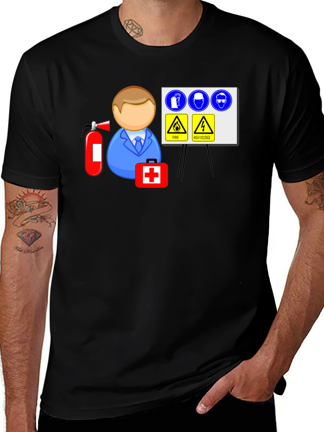 Safety Training Black T-Shirt