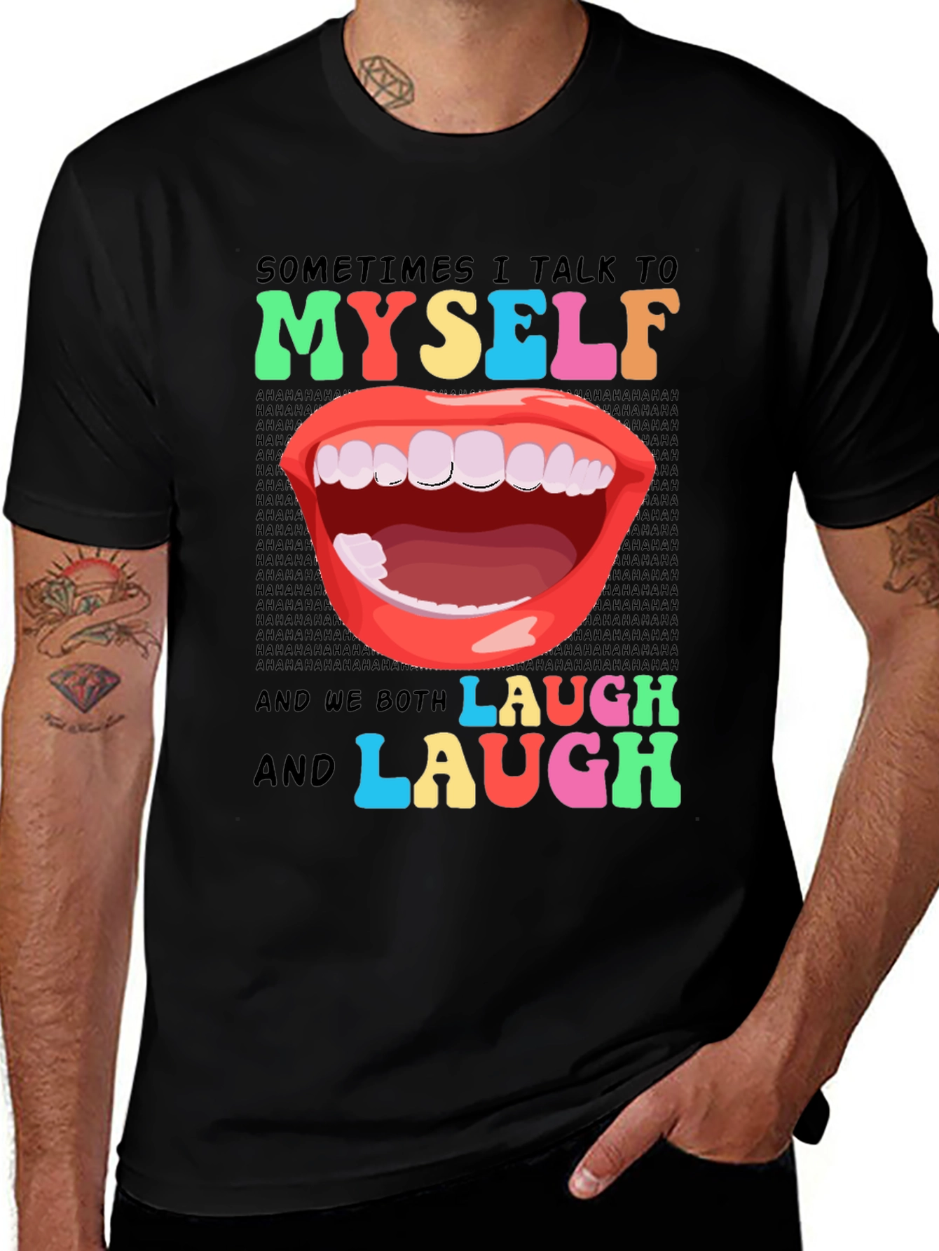 Variant 4 of Funny Sarcastic Humor T-Shirt: I Talk to Myself