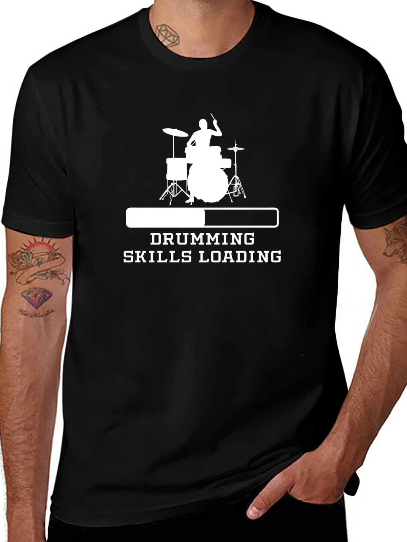Variant 25 of Drumming Skills Loading Graphic Tee