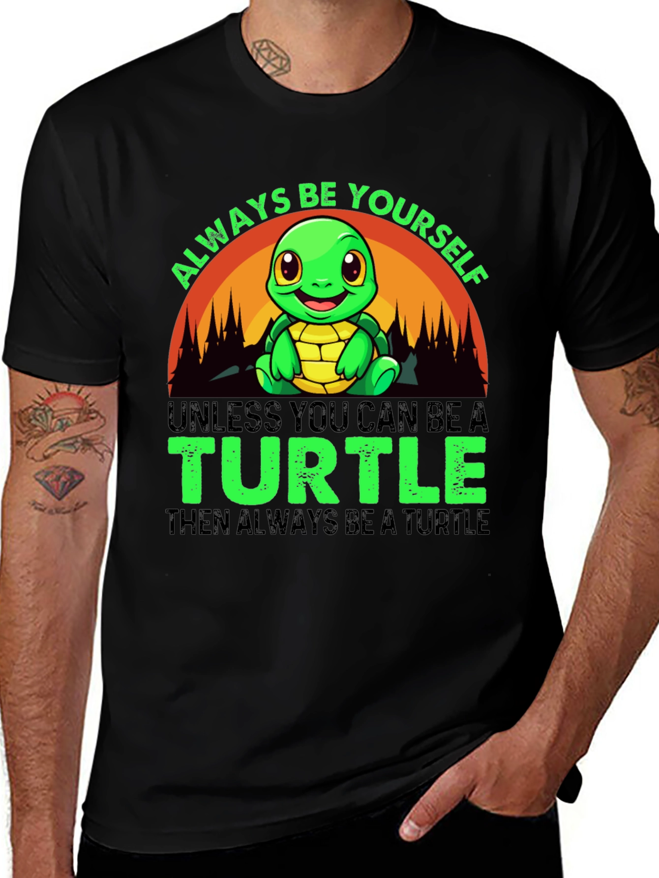Variant 27 of Always Be Yourself Turtle T-Shirt