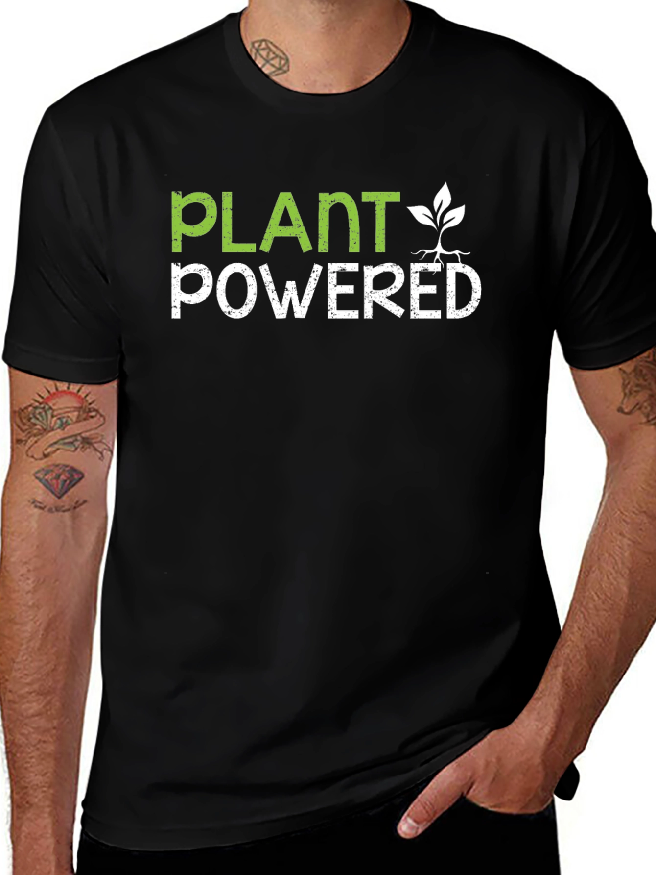 Variant 17 of Plant Powered Graphic Tee - Vegan T-Shirt