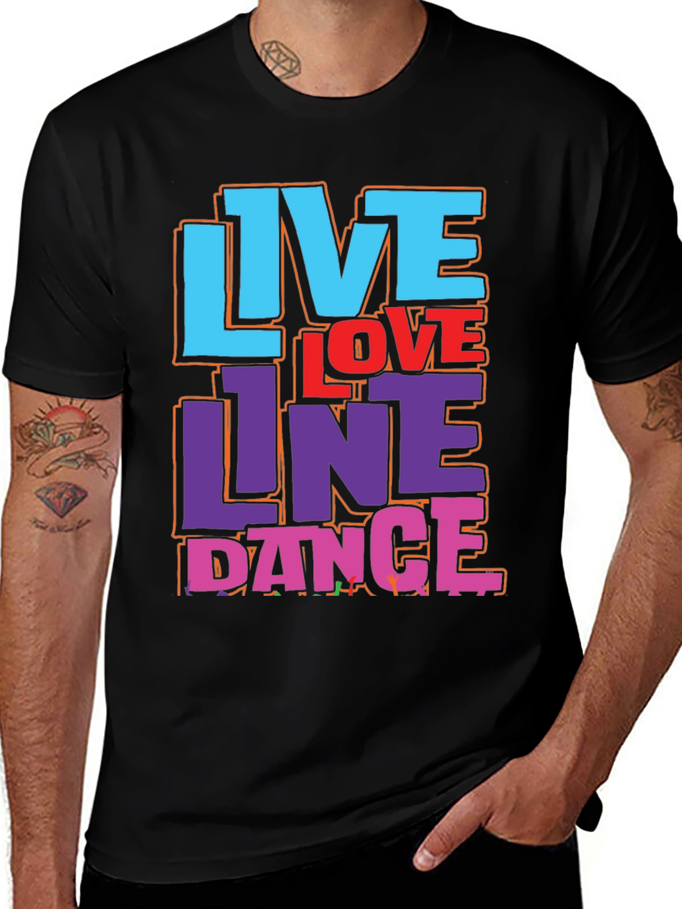 Variant 17 of Live Love Line Dance Graphic T-Shirt