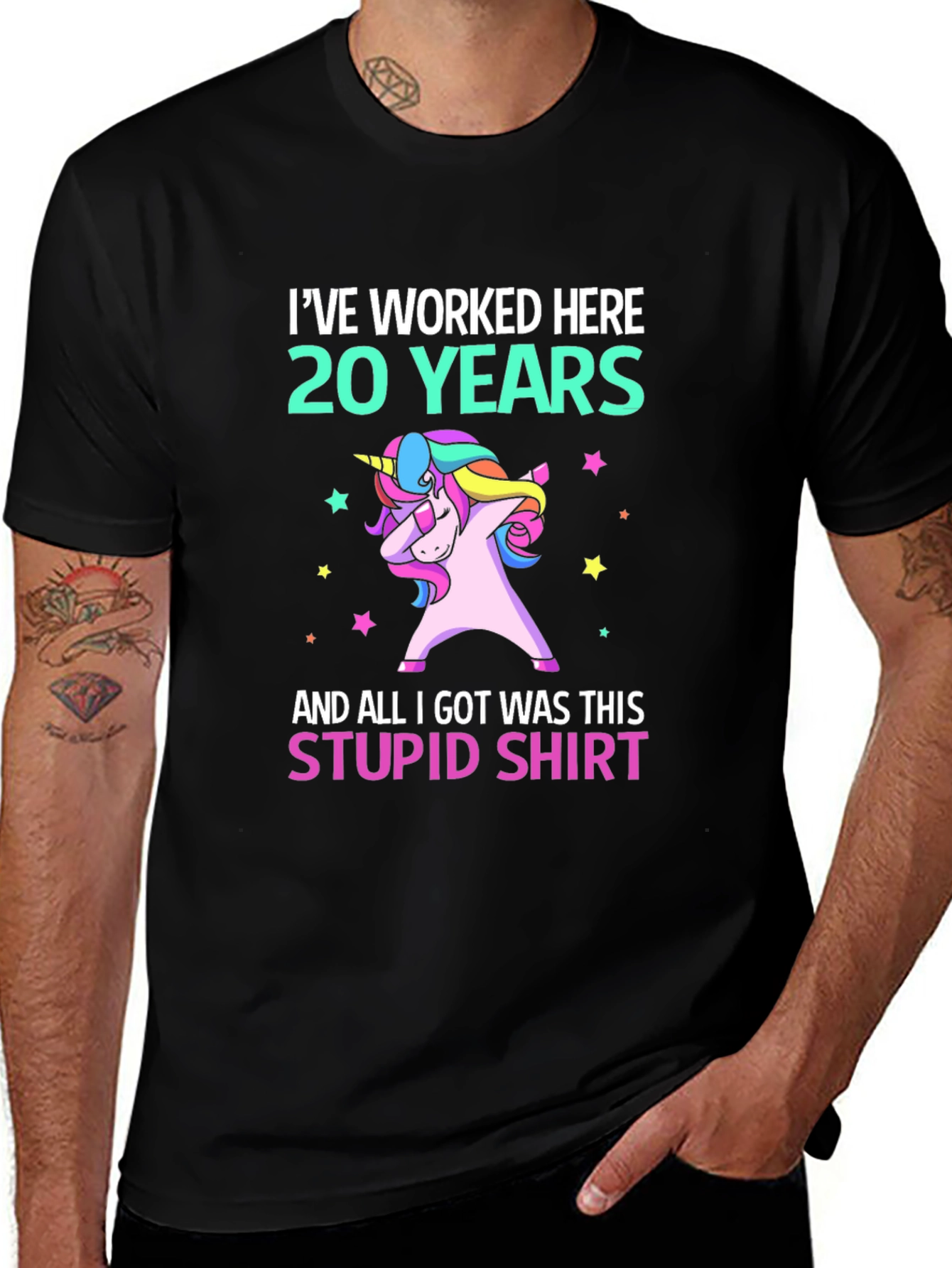Variant 16 of I've Worked Here 20 Years Unicorn T-Shirt